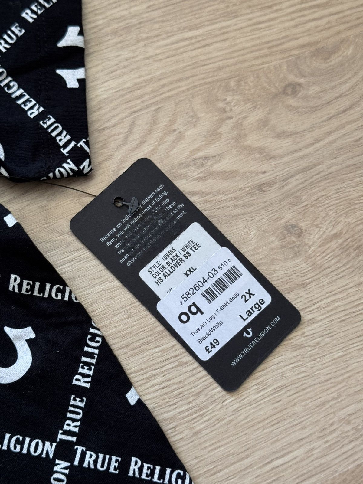 True Religion True Religion Jeans AO Logo Japanese T-Shirt Size US XXL / EU 58 / 5 - 5 Thumbnail