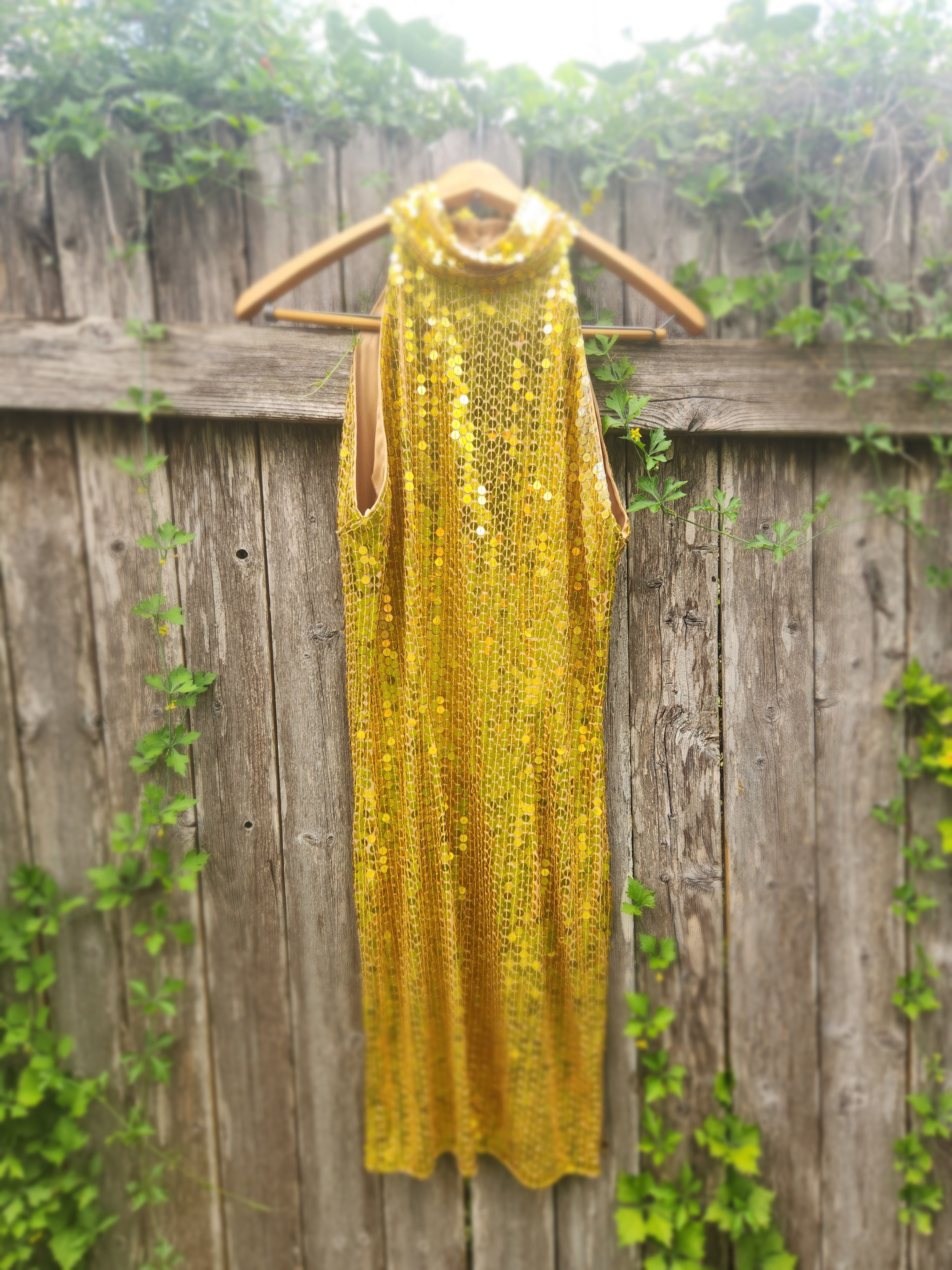 Other Vintage Stenay Gold Gatsby Dress Size S / US 4 / IT 40 - 1 Thumbnail
