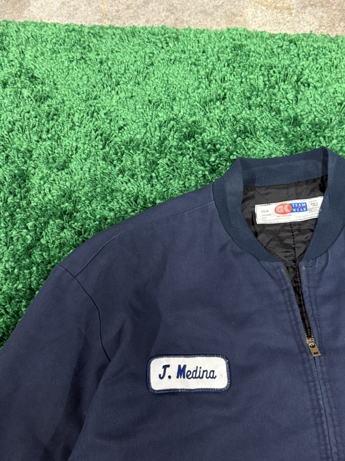 Other Vintage Navy Work Jacket Heavy Bomber / Mechanic XL Size US XL / EU 56 / 4 - 3 Thumbnail