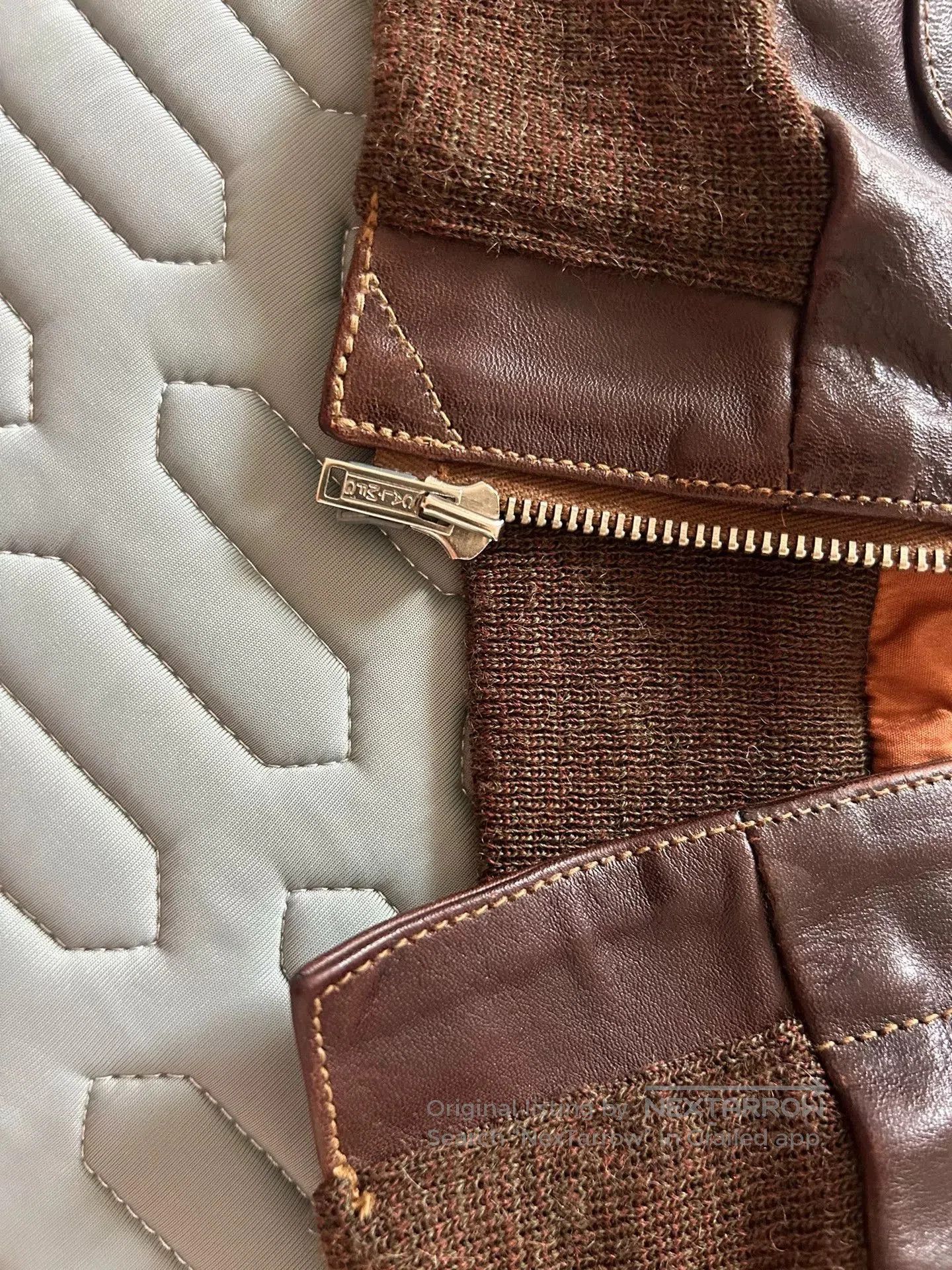 Japanese Brand soft brown A2 pilot jacket with colorful details. Size US M / EU 48-50 / 2 - 5 Thumbnail