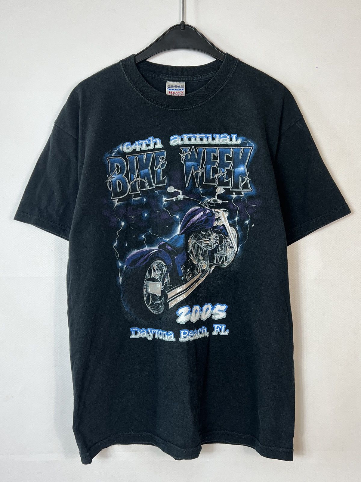 Harley Davidson × Vintage Bike Week 2005 vintage t-shirt Gildan heavy cotton Size US M / EU 48-50 / 2 - 1 Thumbnail