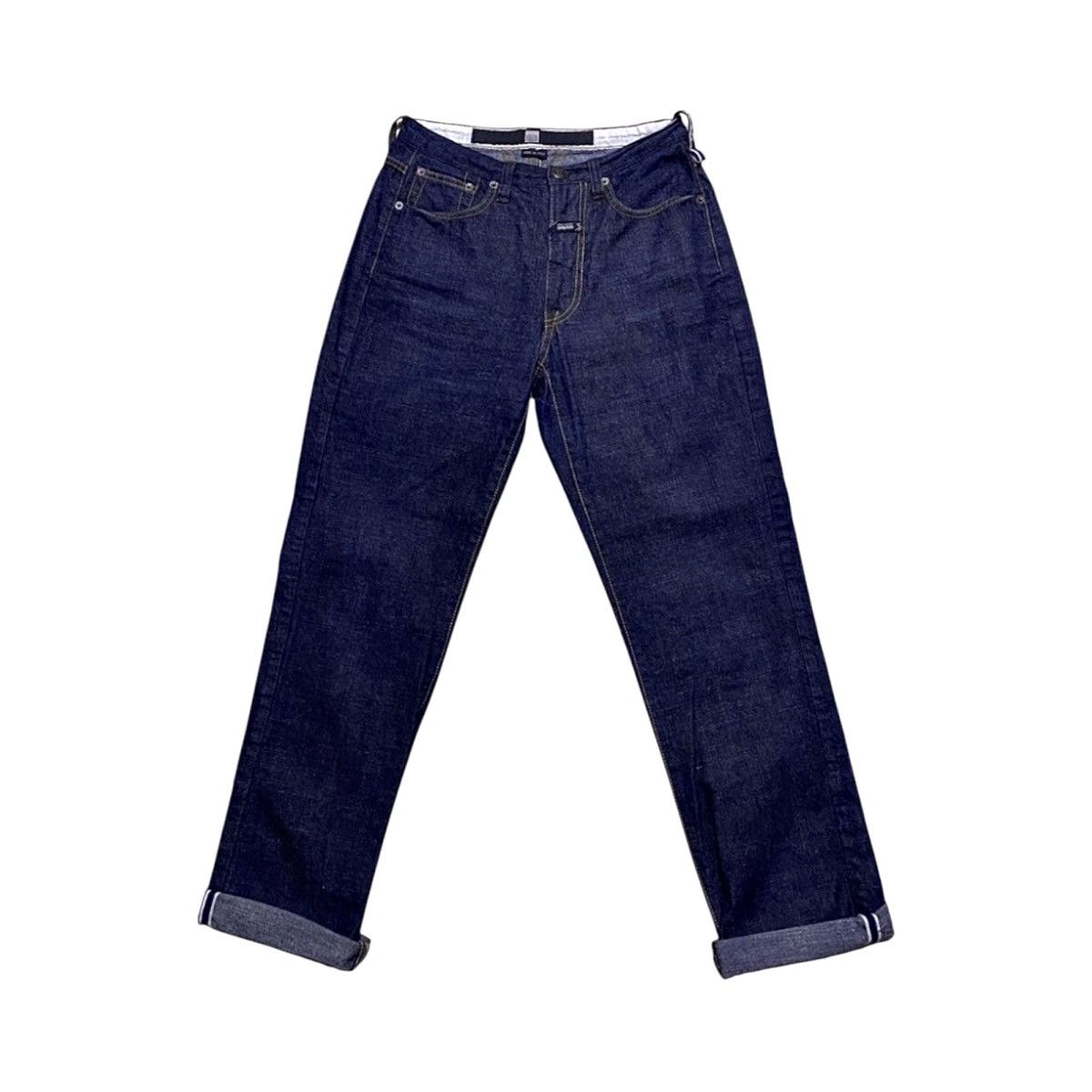 Marithe + Francois Girbaud Marithé + Francois Girbaud M+FG Navy Selvedge Denim Jeans Size 27" / US 4 / IT 40 - 1 Thumbnail