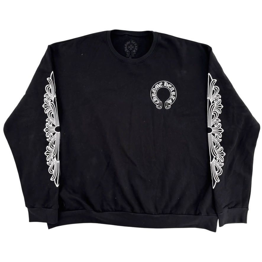 Chrome Hearts Horshoe Logo Sweatshirt Black Size US XXL / EU 58 / 5 - 1 Thumbnail