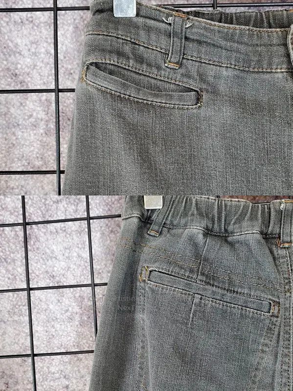 Burberry Burberry Gray Cotton Check Trousers for Women. Size 27" / US 4 / IT 40 - 5 Thumbnail