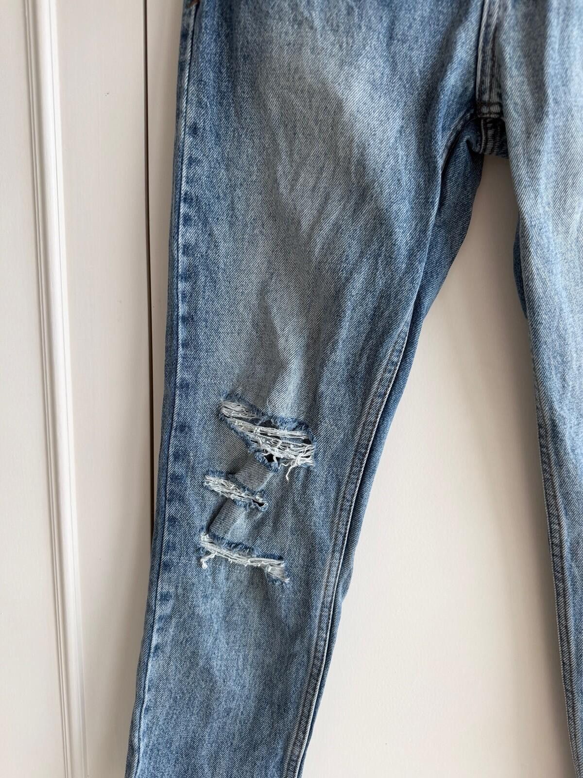 Ksubi new ksubi womens denim jeans nine o trashed blue 25 7 Size 25" / US 0 / IT 36 - 5 Thumbnail