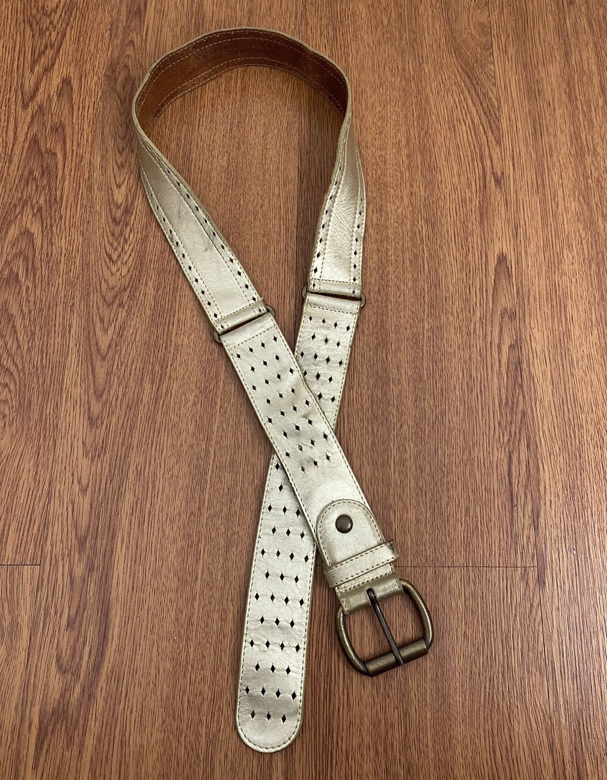 If Six Was Nine × Japanese Brand × Le Grande Bleu (L.G.B.) Vintage buckaroo leather belt Size ONE SIZE - 1 Thumbnail