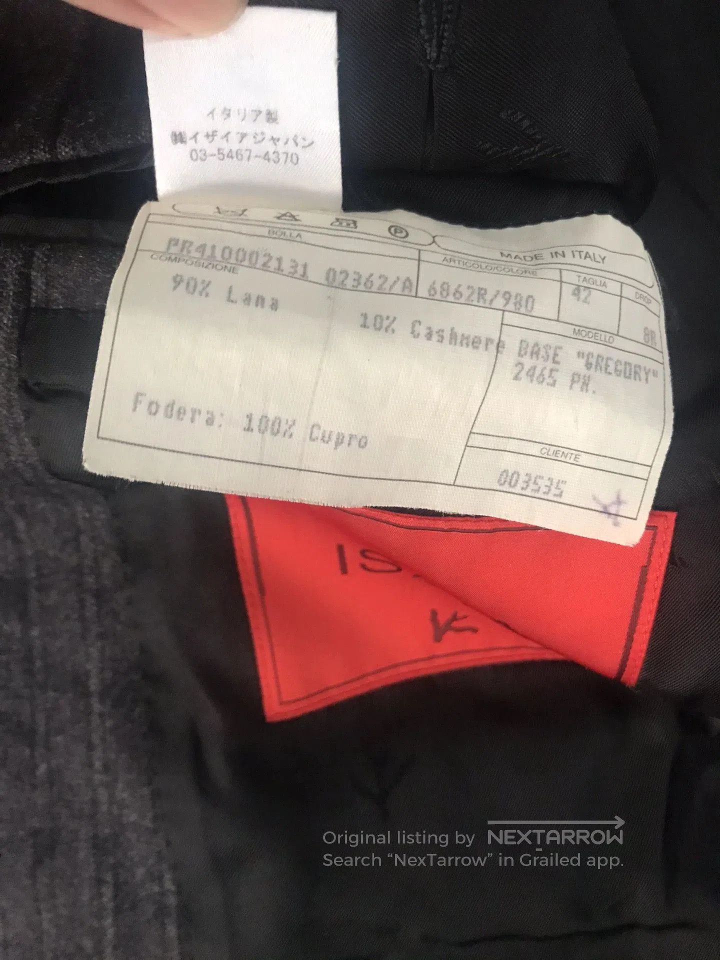 Issey Miyake italian wool cashmere men's suit jacket. Size US M / EU 48-50 / 2 - 6 Thumbnail
