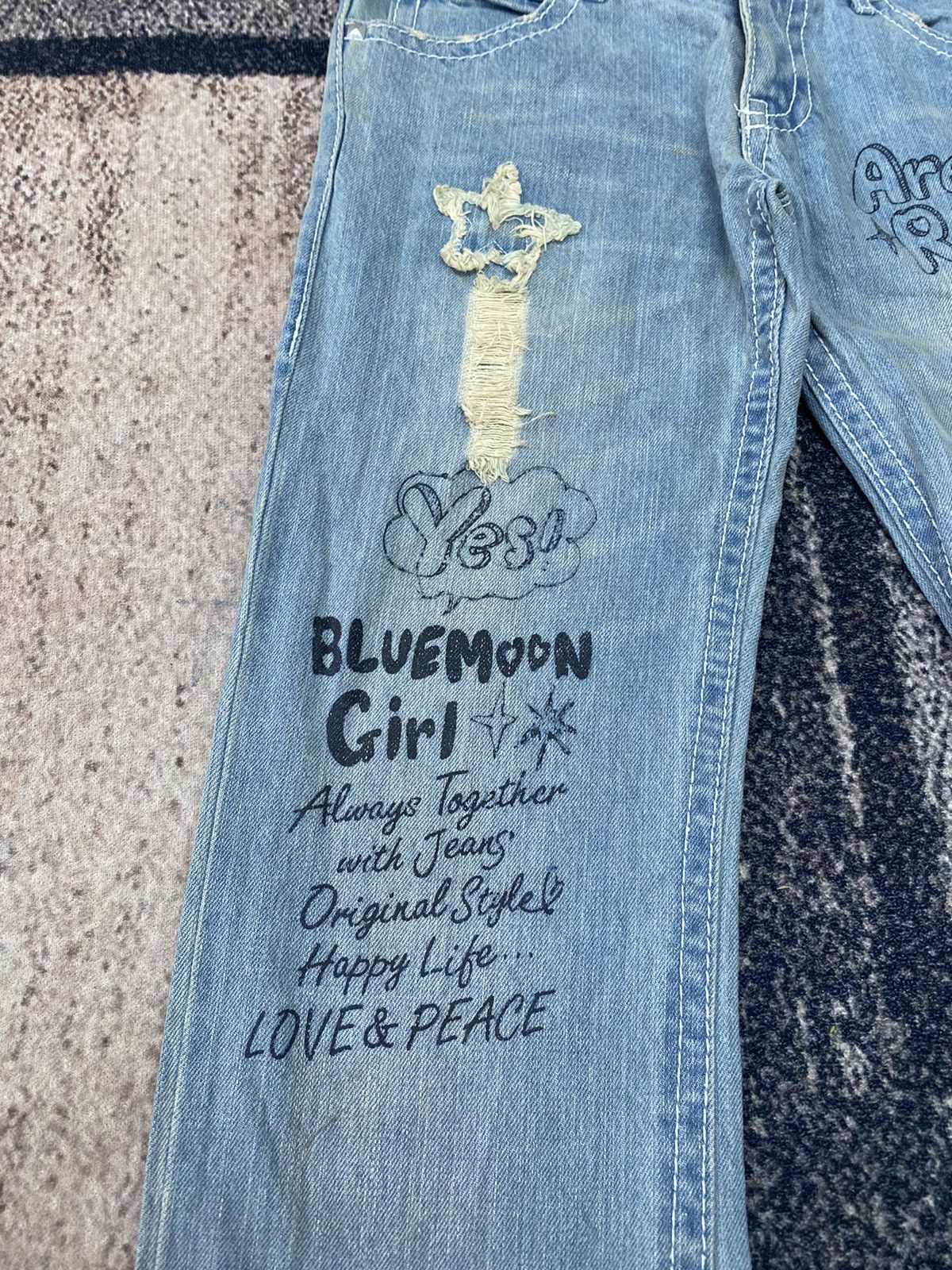 Japanese Brand Japanese Brand Bluemoon Blue Jeans 1993 Are You Ready ?! Size 30" / US 8 / IT 44 - 6 Thumbnail