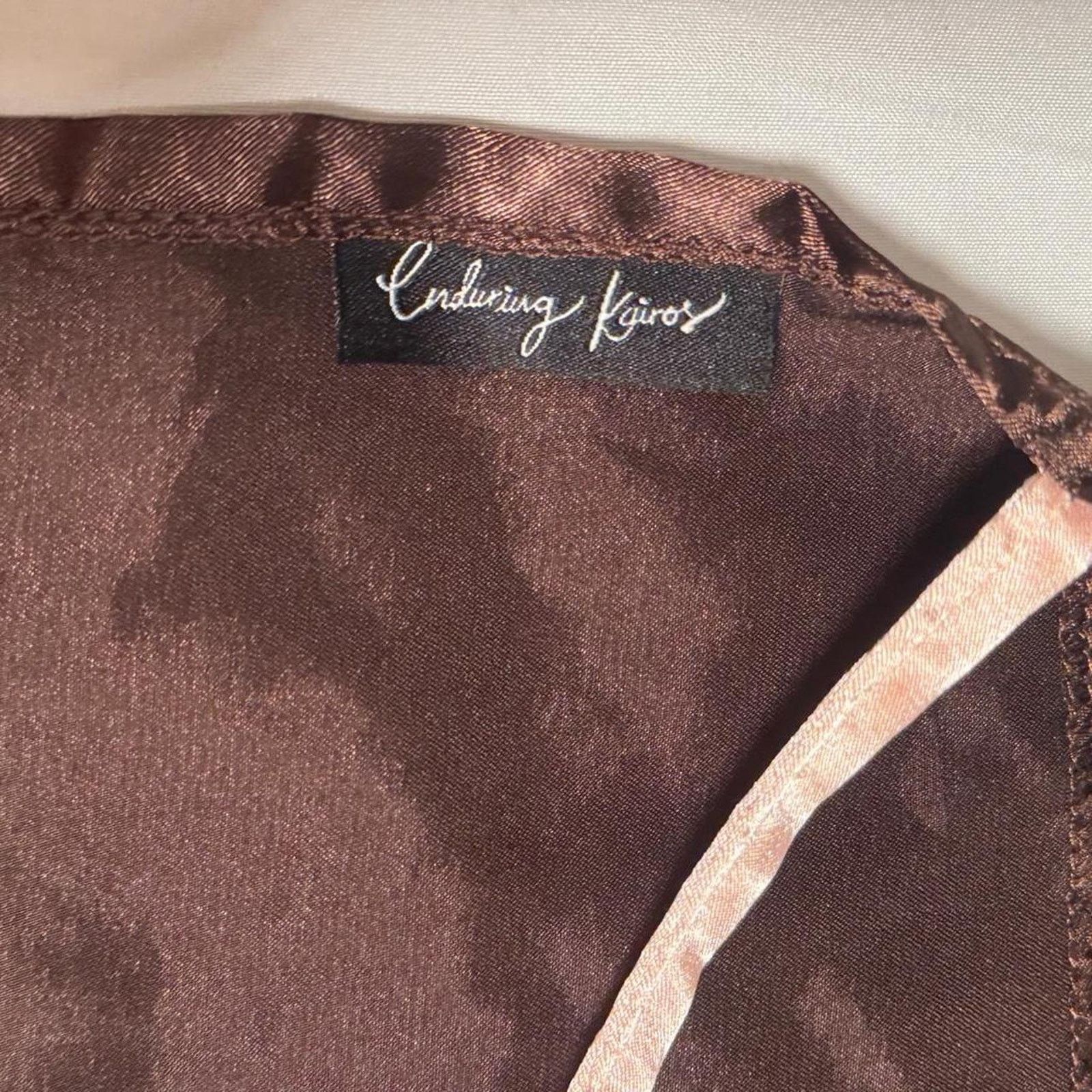Other Enduring kairos brown and pink silk backless halter Size XS / US 0-2 / IT 36-38 - 5 Thumbnail