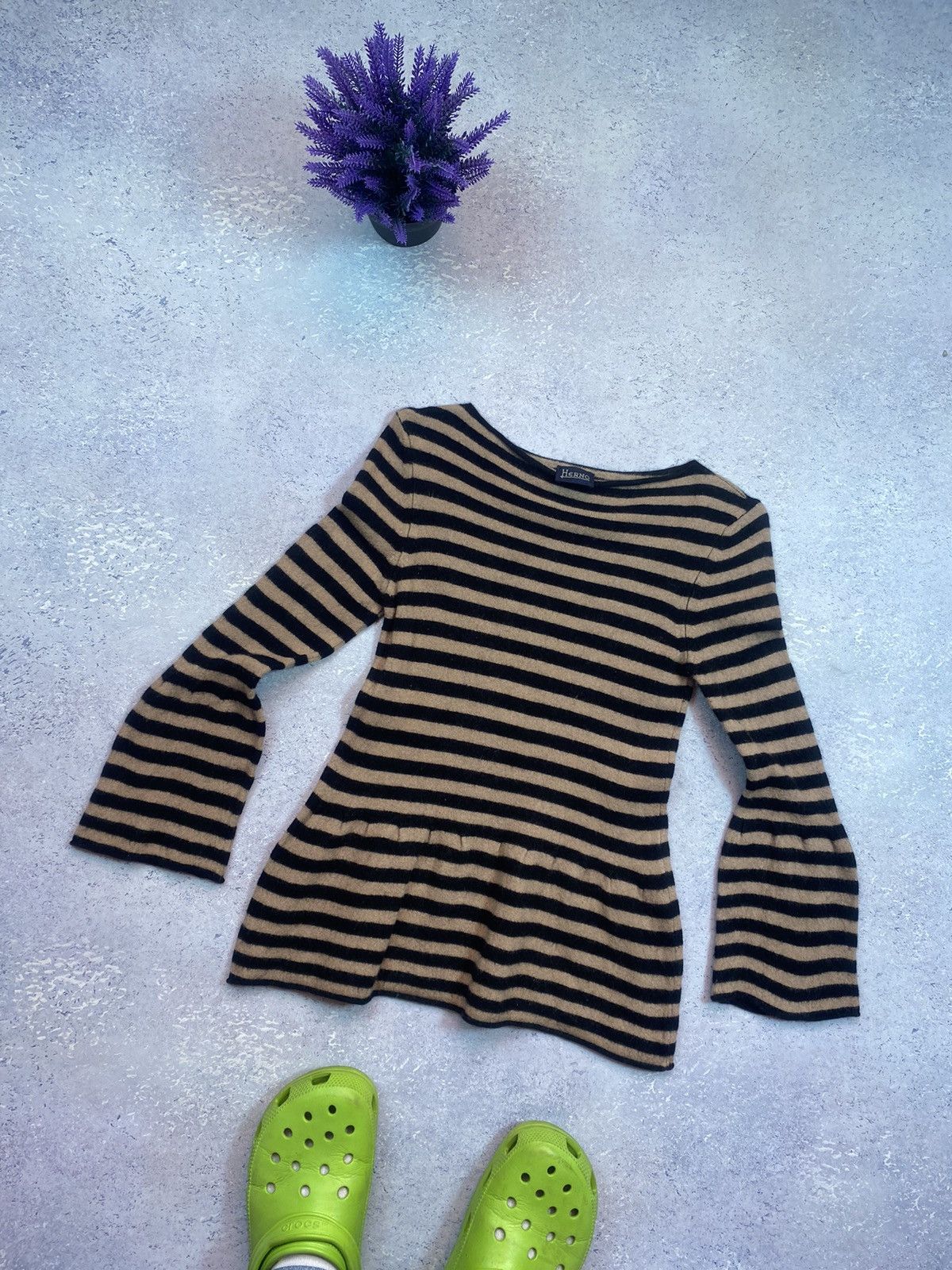 Herno Herno Women’s Wool Striped Sweater Size 44 Size M / US 6-8 / IT 42-44 - 3 Thumbnail
