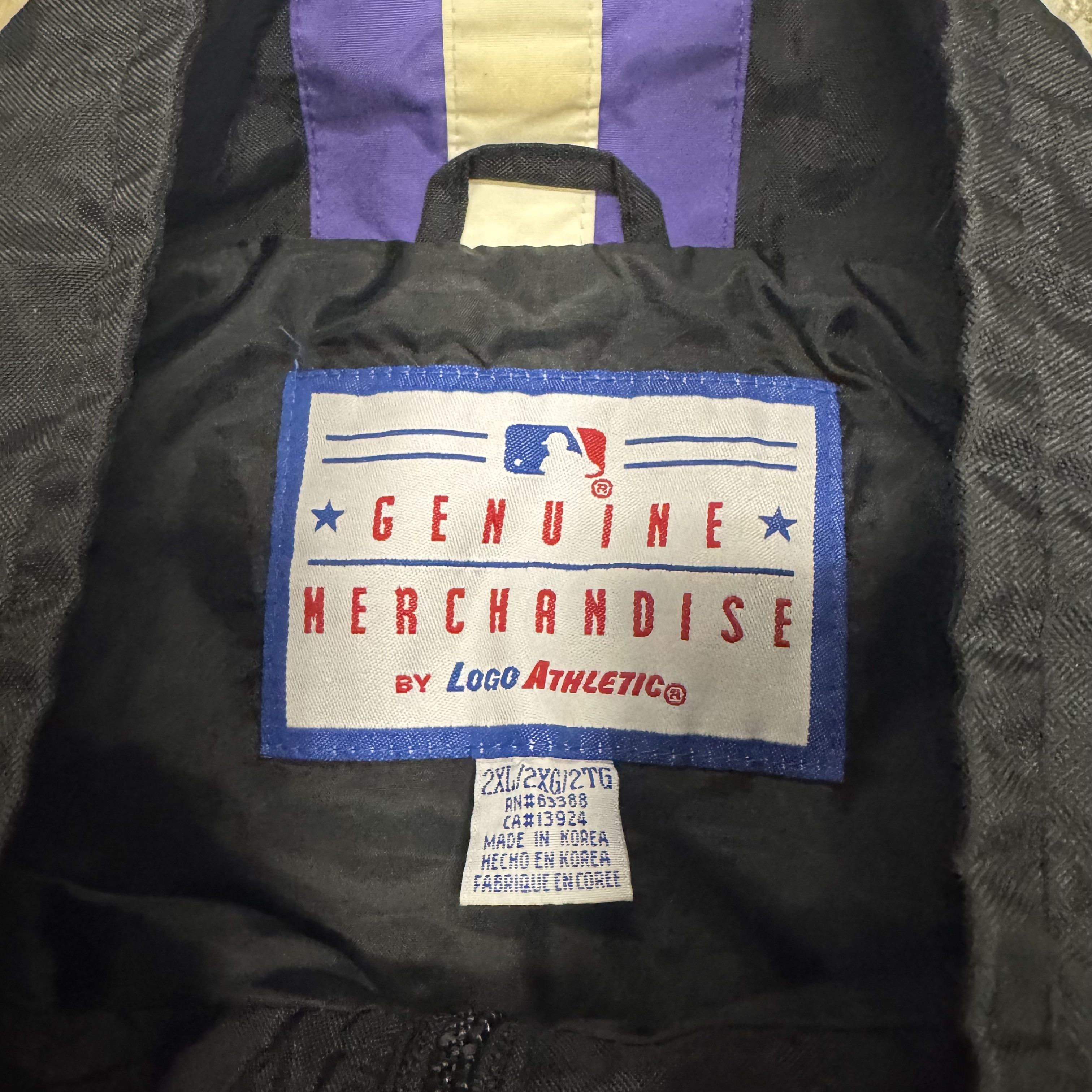 MLB VTG Colorado Rockies Logo Track Jacket Lightweight Baseball Size US XXL / EU 58 / 5 - 4 Thumbnail