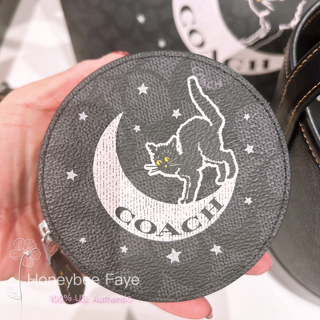 Coach Coin Case In Signature Canvas With Halloween Graphic CX348 Size ONE SIZE - 1 Thumbnail