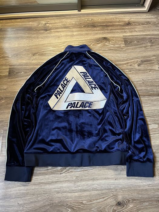 Vintage RARE Palace x Elton John Velour Track Olympic Y2K Jacket