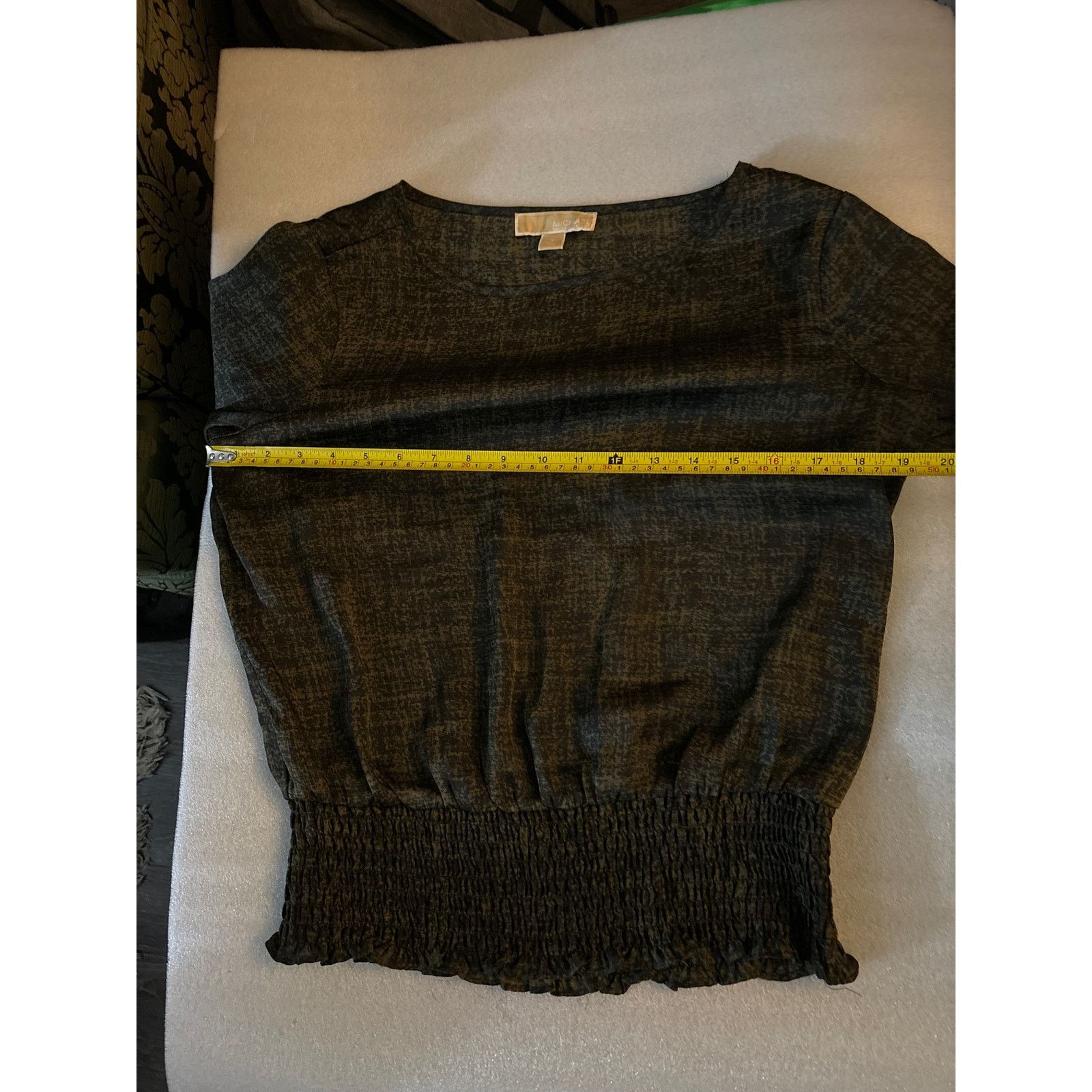 Michael Kors MICHAEL Michael Kors Green Long Sleeve Blouse S Size S / US 4 / IT 40 - 9 Thumbnail