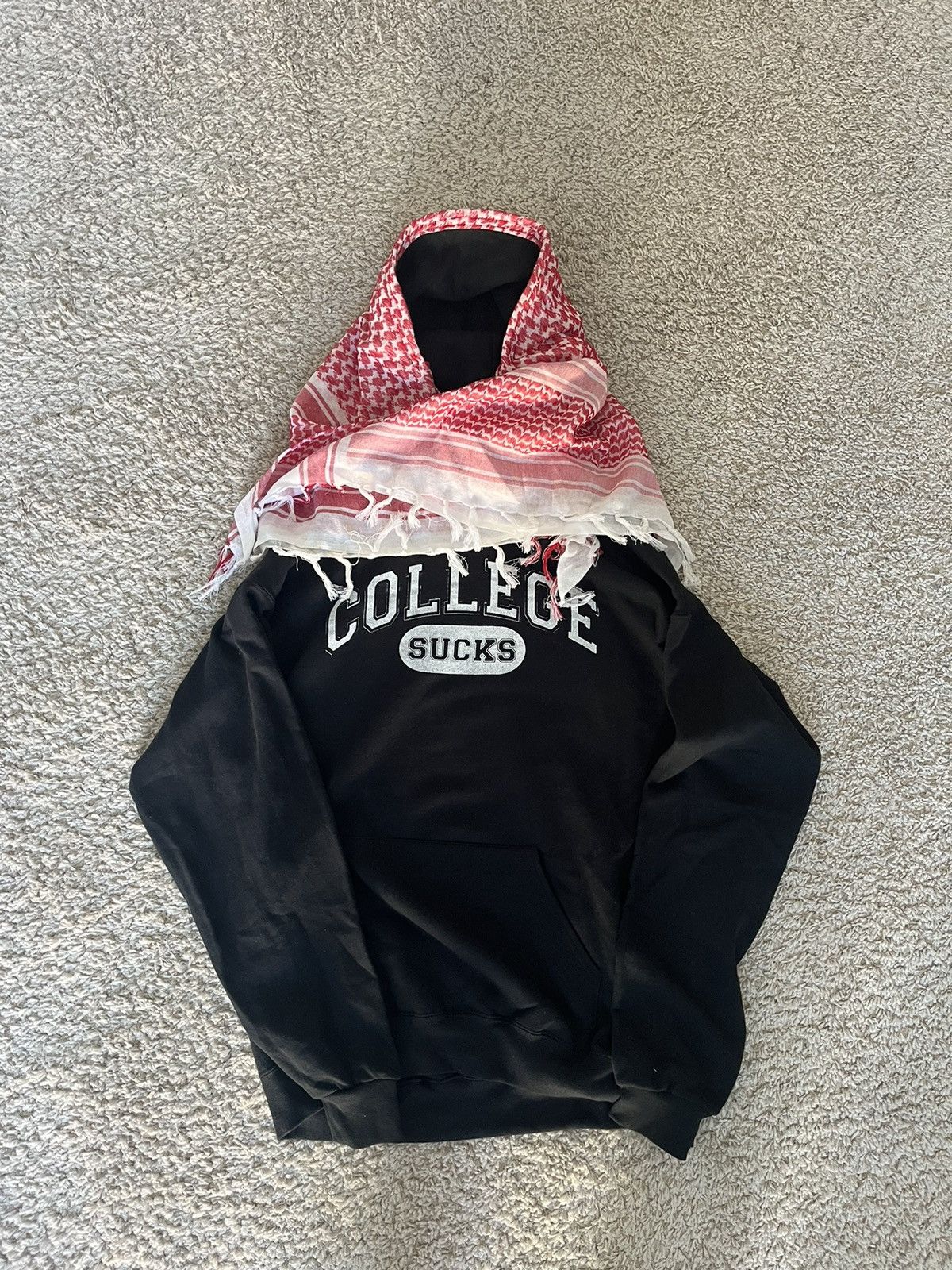 Custom Grimykids turban hoodie College sucks | Grailed