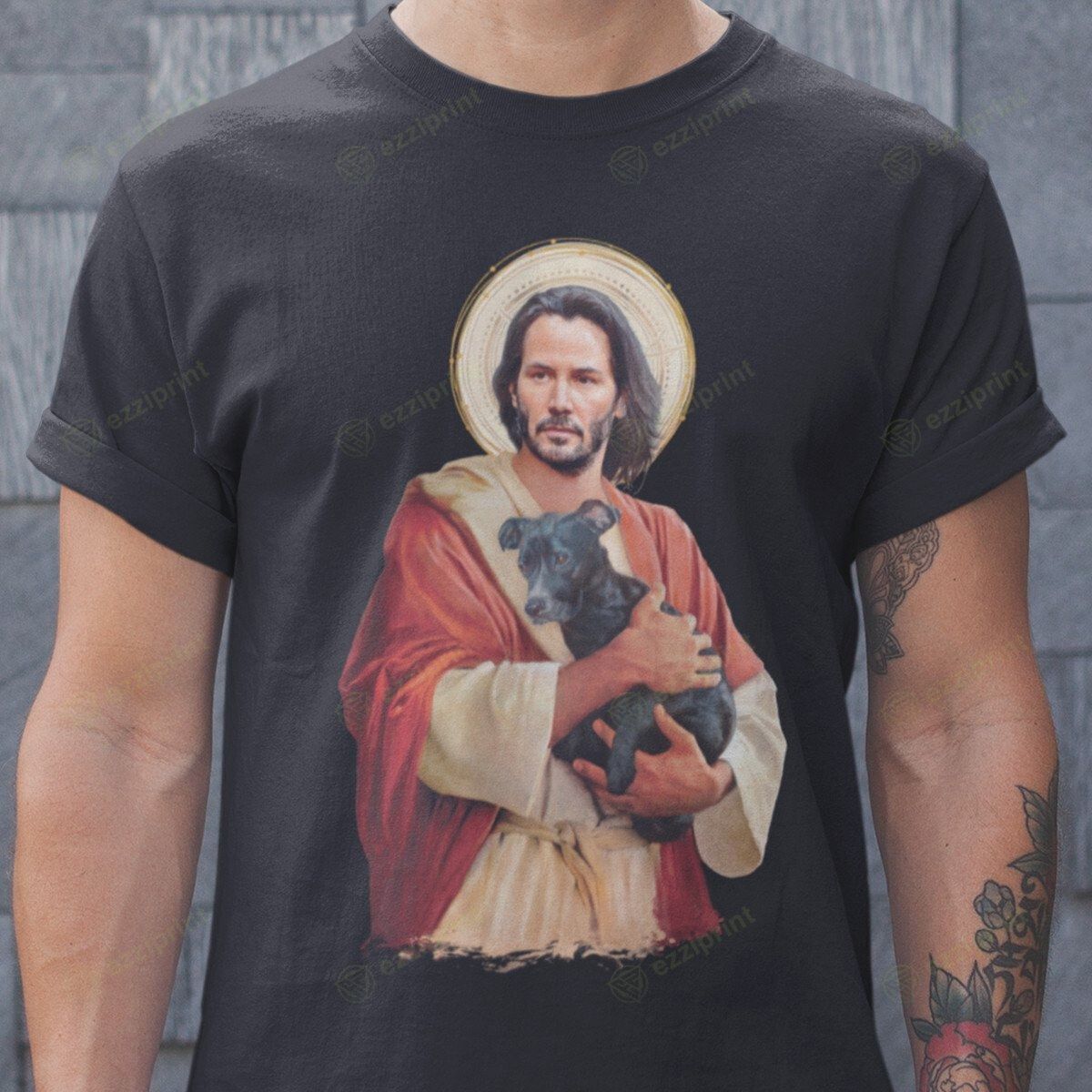 The Unbranded Brand SAINT WICK JOHN WICK T-SHIRT Size M / US 6-8 / IT 42-44 - 3 Thumbnail