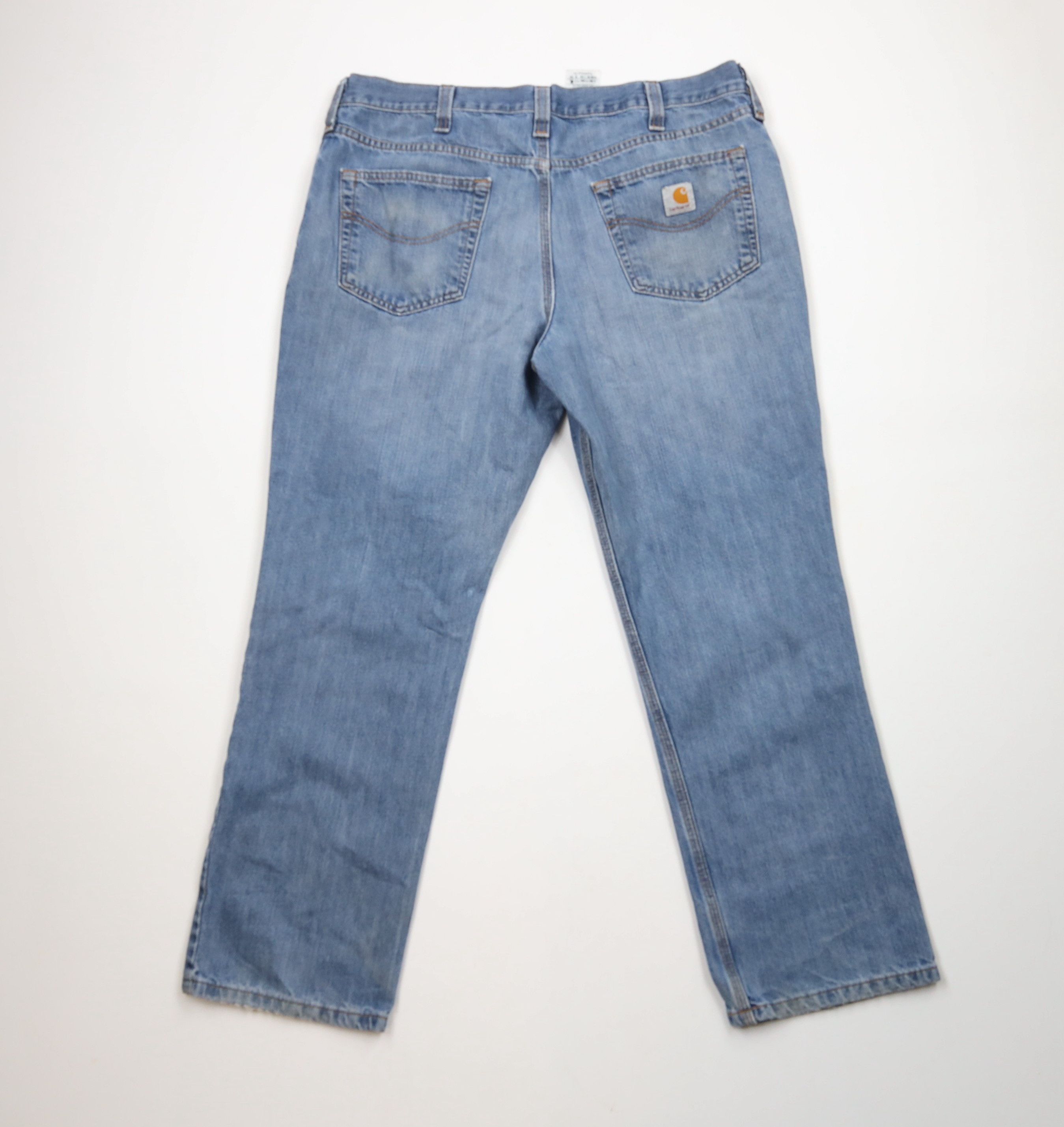 Carhartt × Vintage Vintage Carhartt Thin Traditional Fit Wide Leg Denim Jeans Size US 38 / EU 54 - 10 Thumbnail