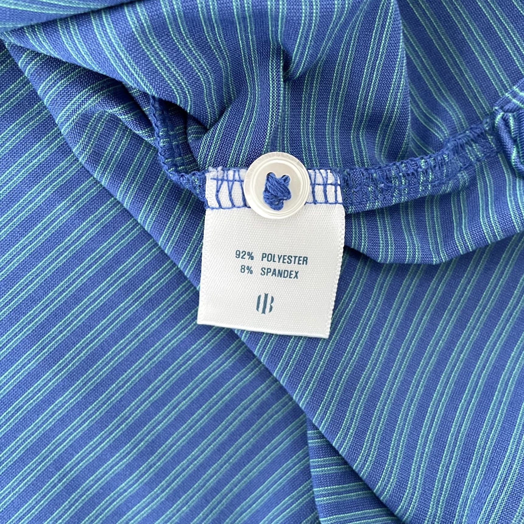 Vintage VINTAGE Holderness & Bourne Polo Shirt Adult XL Blue Stripe Golf Logo Men Size US XL / EU 56 / 4 - 6 Thumbnail