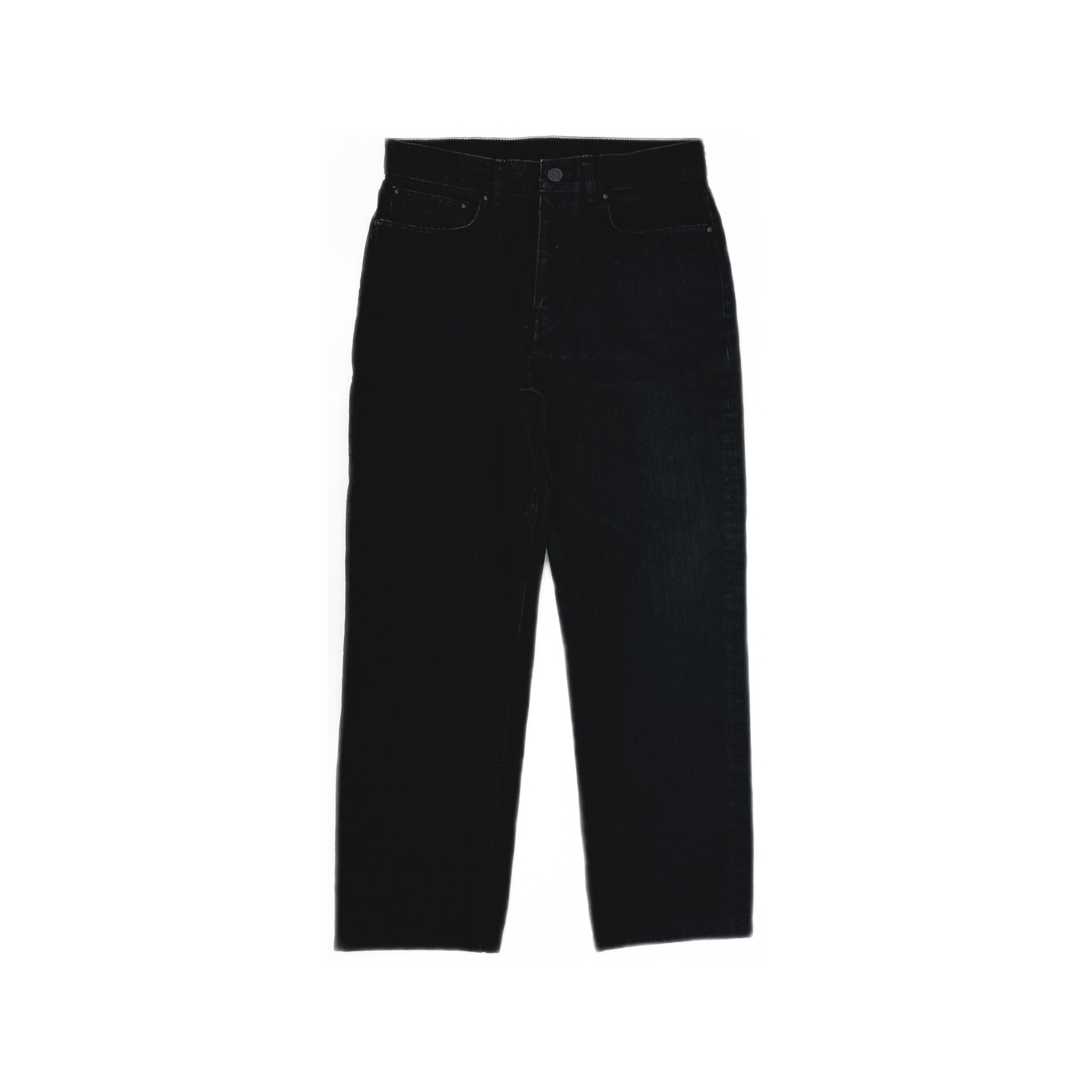 Louis Vuitton Louis Vuitton Solid Black Denim Jeans Size 30 Size US 30 / EU 46 - 1 Thumbnail