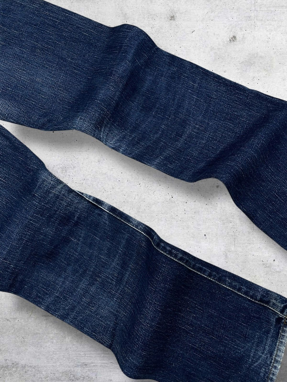 Beauty Beast VINTAGE GREEN 90S JAPAN DESIGNER SELVEDGE INDIGO ROCK DENIM Size US 32 / EU 48 - 14 Thumbnail