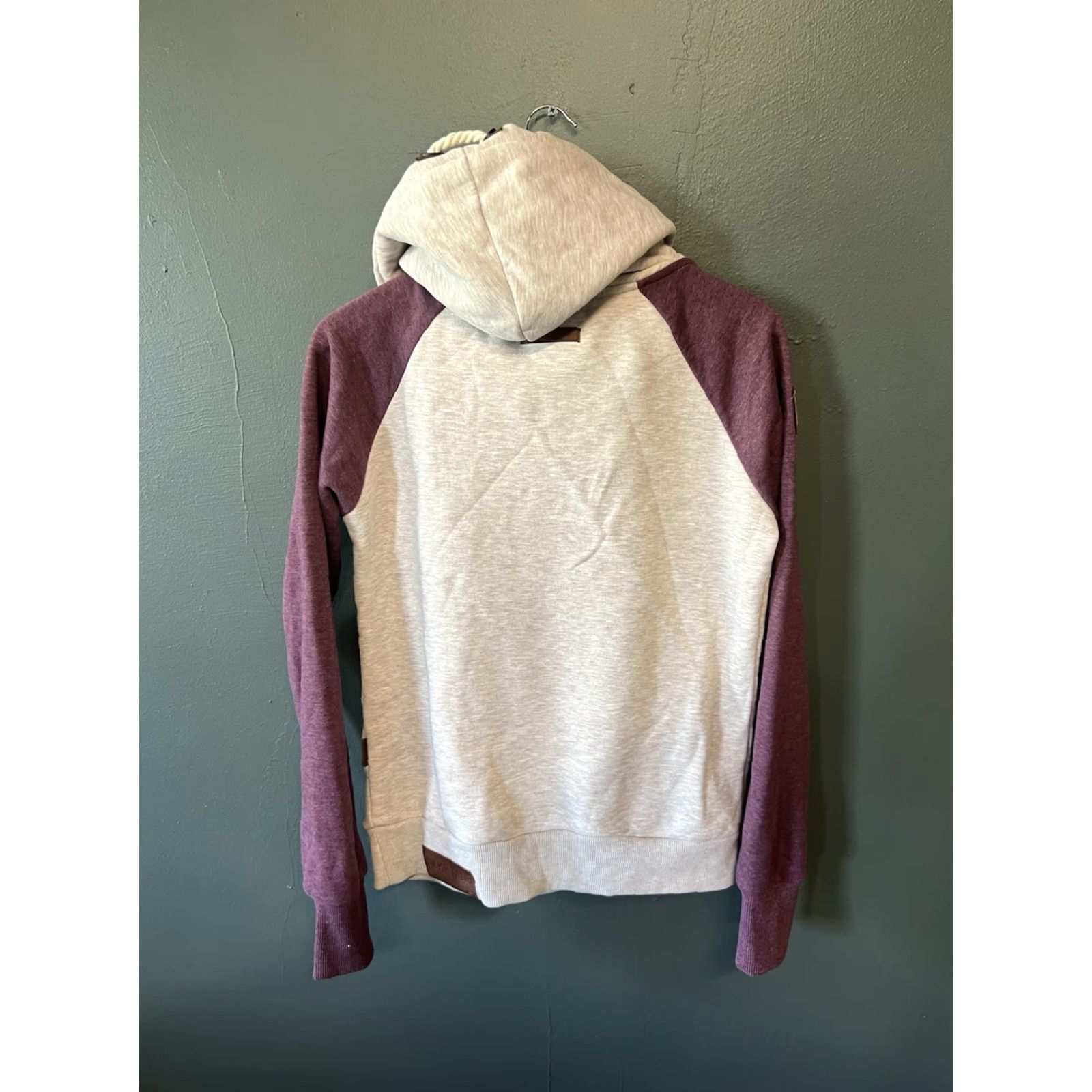 Vintage VINTAGE Naketano Hoodie Womens M Sweatshirt Gray Pink Brave New World Size M / US 6-8 / IT 42-44 - 2 Thumbnail