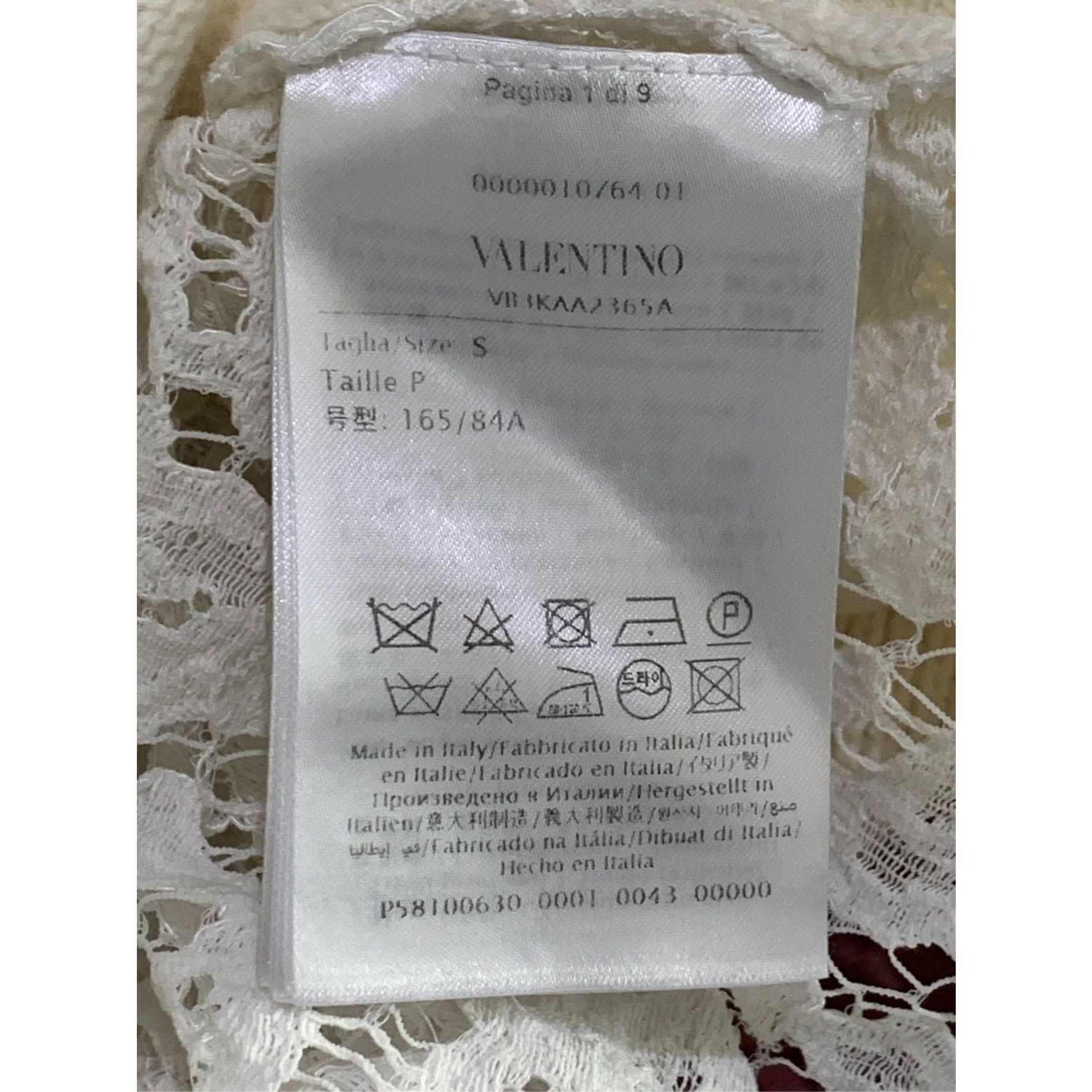Valentino Valentino Womens White Wool & Cashmere Lace Back Cardigan Co Size S / US 4 / IT 40 - 4 Thumbnail