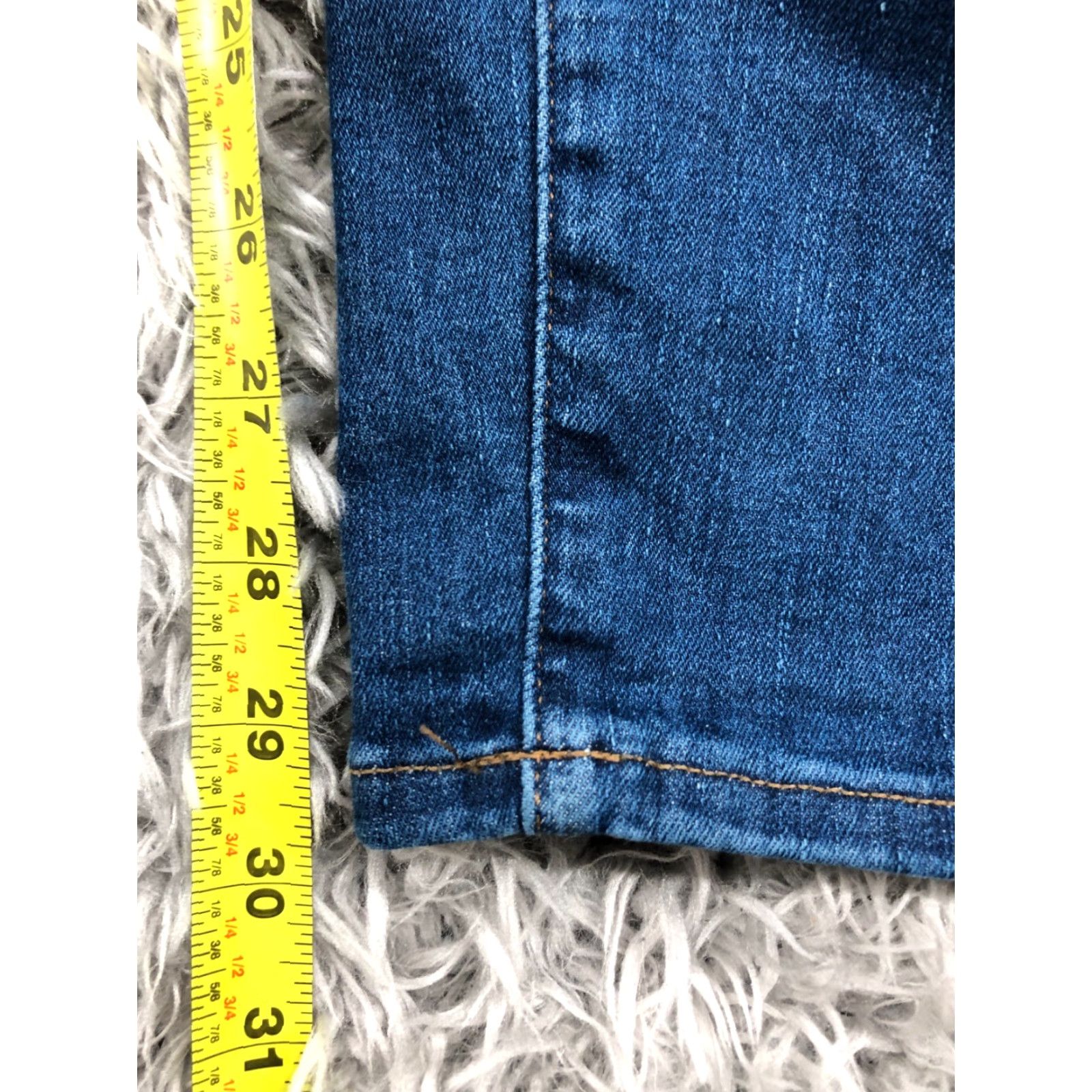 Madewell Madewell Jeans 8" Skinny Size 29 Tall Womens Medium Wash Blue Regular Rise 8.5-10.5 5-Pocket Denim Blue Mens? Size 29" - 3 Thumbnail