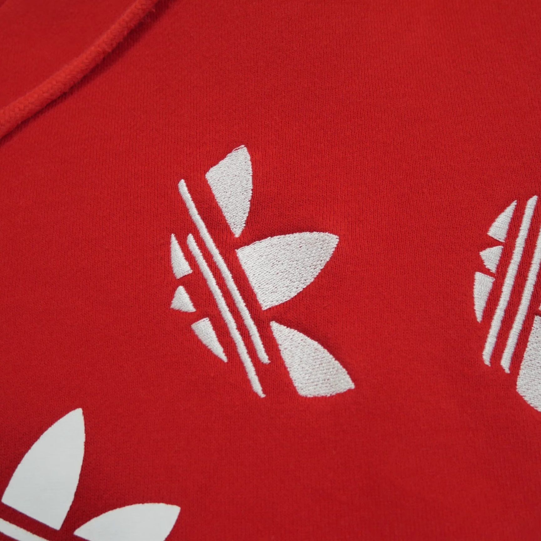 Adidas Adidas Hoodie Mens Red Pullover Trefoil Logo Circle Raglan Sleeve Size US M / EU 48-50 / 2 - 2 Thumbnail
