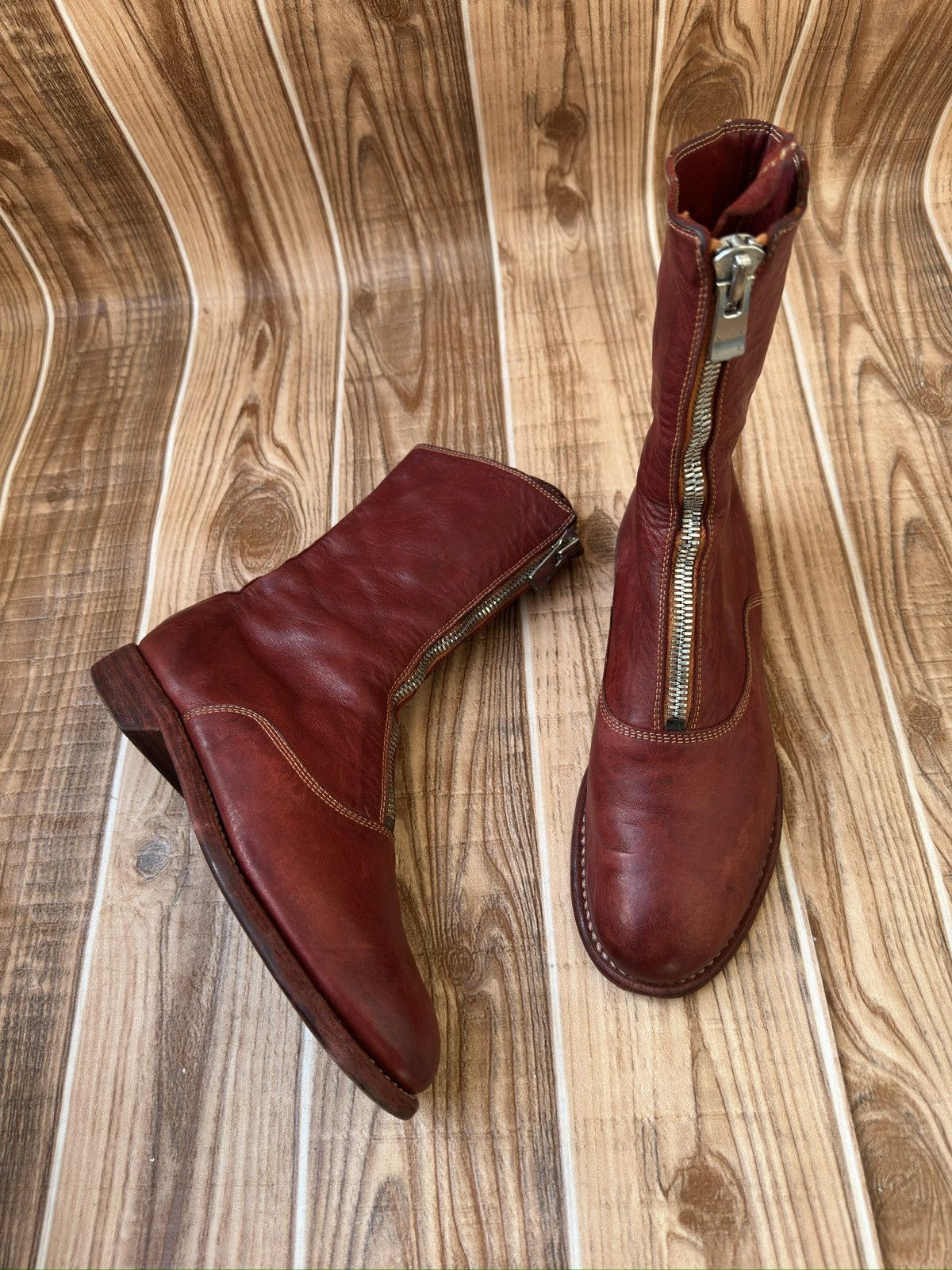 Guidi Guidi 310 Front-zip Soft Horse Leather Boots Size US 6.5 / IT 36.5 - 12 Thumbnail