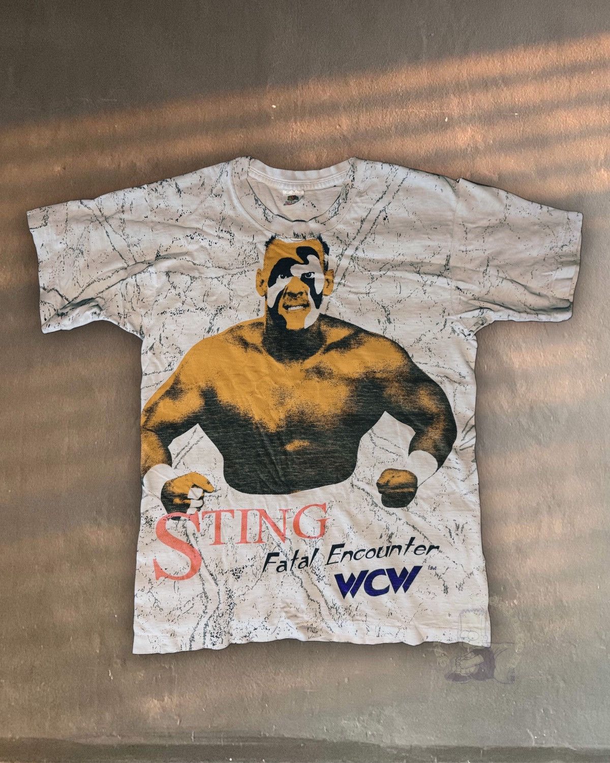 90s RARE STING fatal encounter vtg tee blonde sting the crow