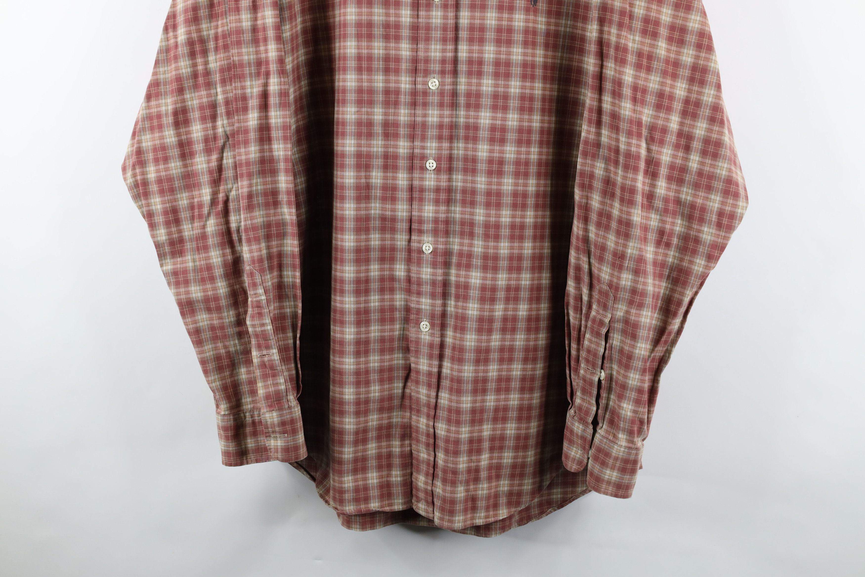 Polo Ralph Lauren Vintage 90s Ralph Lauren Collared Button Down Shirt Plaid Size US XL / EU 56 / 4 - 3 Thumbnail