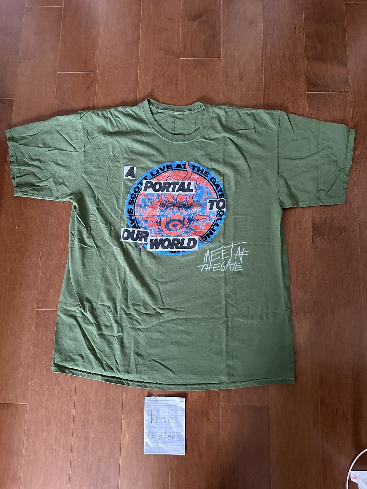 Travis Scott EXCLUSIVE Utopia Rolling Loud NY Green Tee Size US XL / EU 56 / 4 - 2 Thumbnail