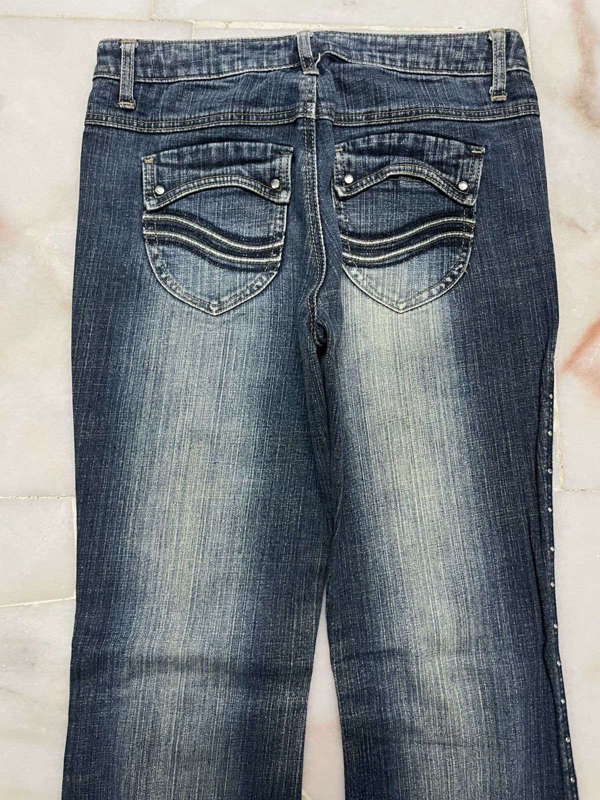 Japanese Brand 💥Bootcut💥Rare Japanese Mudwash Chrome Lace-Up bootcut Jeans Size 27" / US 4 / IT 40 - 11 Thumbnail
