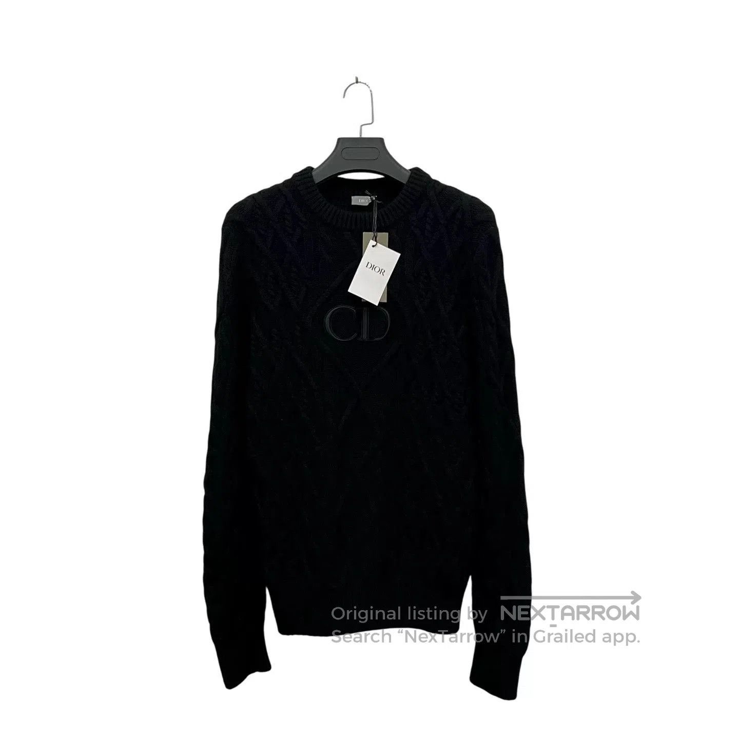 Dior Dior Black Cable Knit Sweater XS. Size US XS / EU 42 / 0 - 1 Thumbnail