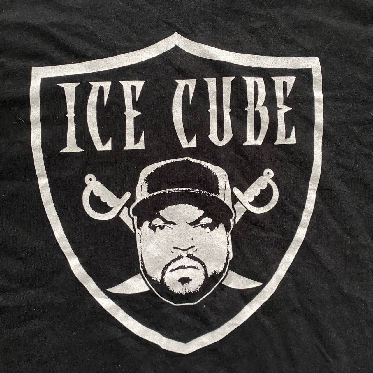 Rap Tees × Vintage VINTAGE Y2K ICE CUBE RARE OAKLAND RAIDERS T SHIRT 300 Size US XXL / EU 58 / 5 - 2 Thumbnail