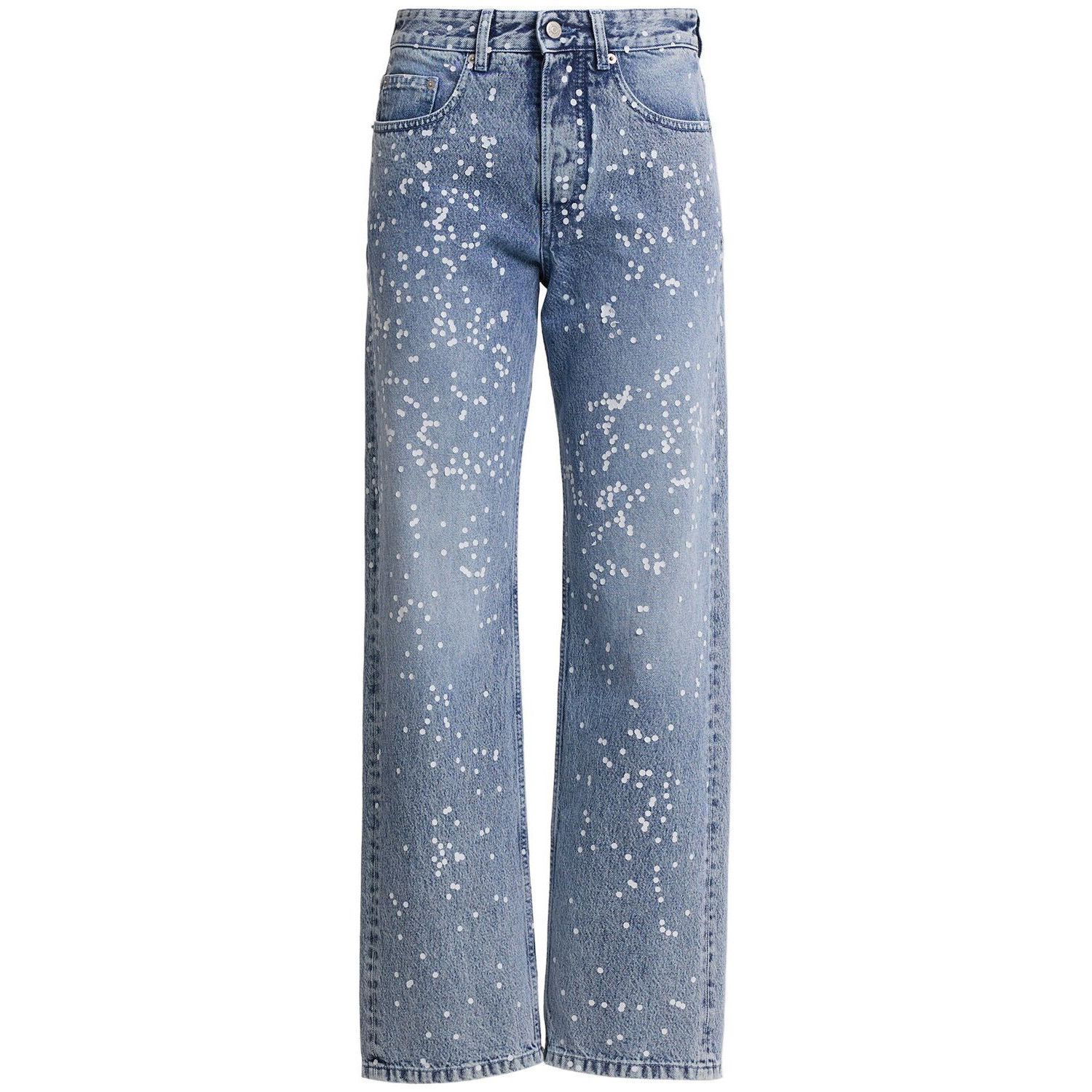 MM6 MAISON MARGIELA Blue Denim Straight Jeans New & Authenti
