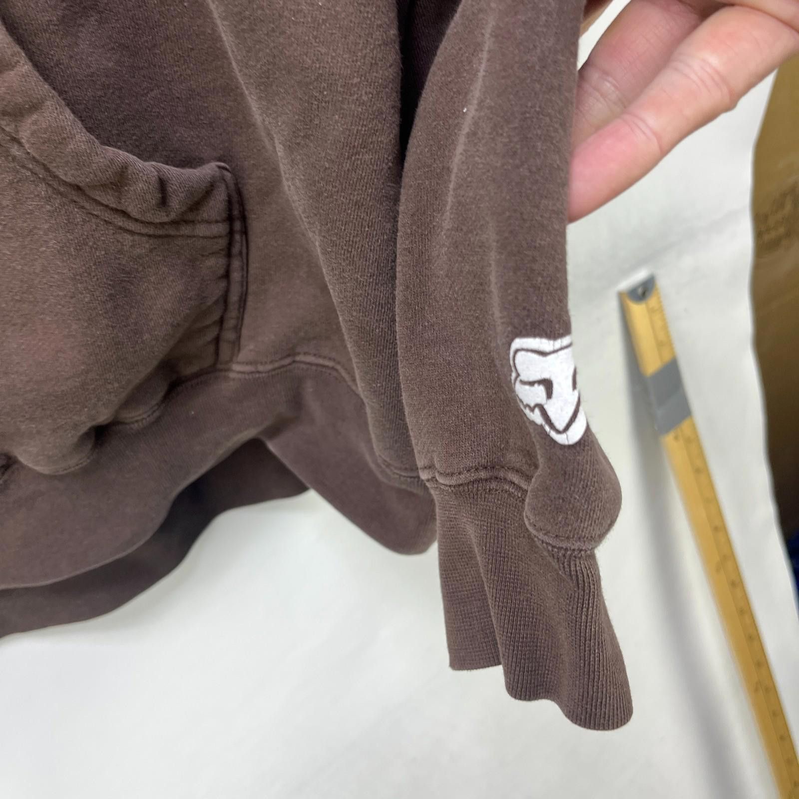 Fox Racing Vintage 90s Fox Racing Hoodie Brown XL Size US XL / EU 56 / 4 - 4 Thumbnail