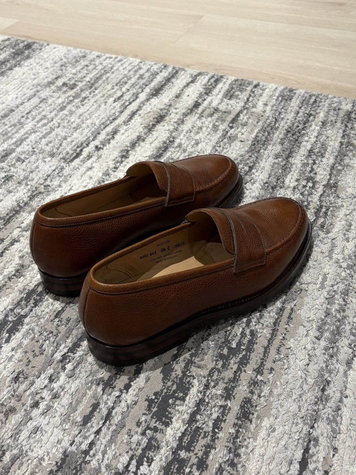 Crockett & Jones Crockett & Jones Boston Penny Loafer Tan Pebble Grain Size US 9.5 / EU 42-43 - 2 Thumbnail