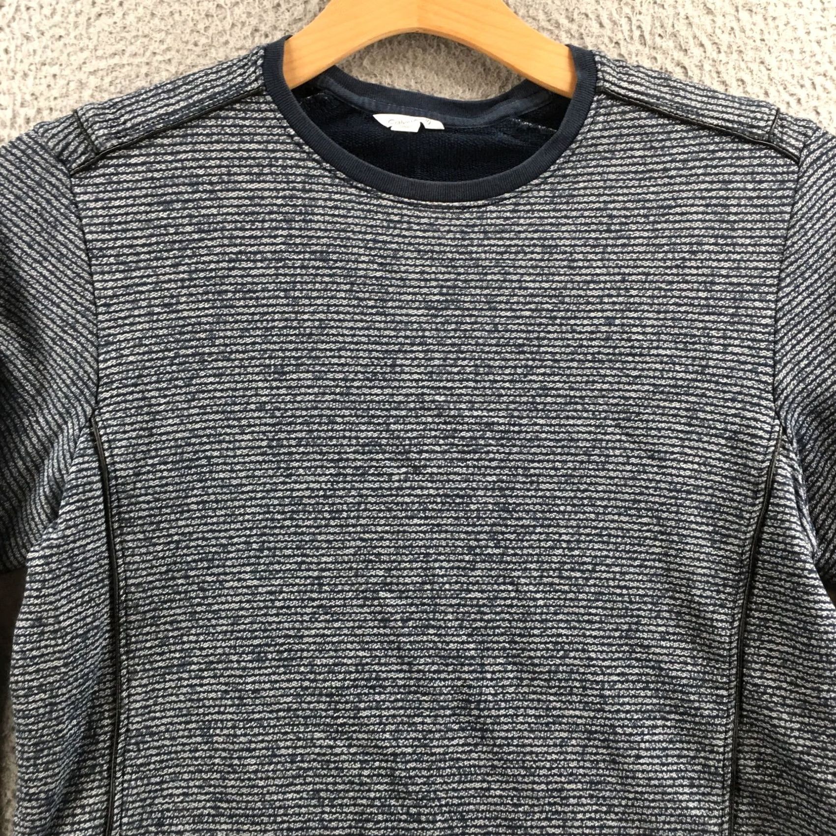 Calvin Klein Calvin Klein Sweater Mens L Blue Cotton Blend Crewneck Pullover Longsleeve Shirt Size US L / EU 52-54 / 3 - 2 Thumbnail