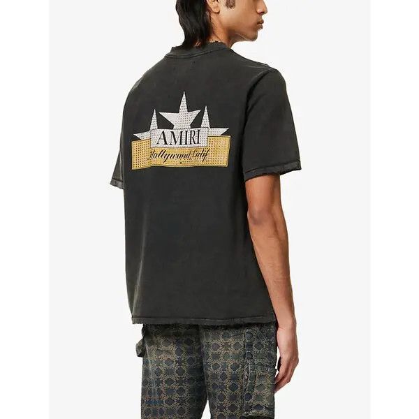 Amiri o1h1sh10525 Vintage Crystal Star T-Shirt in Black Size US XXL / EU 58 / 5 - 4 Thumbnail