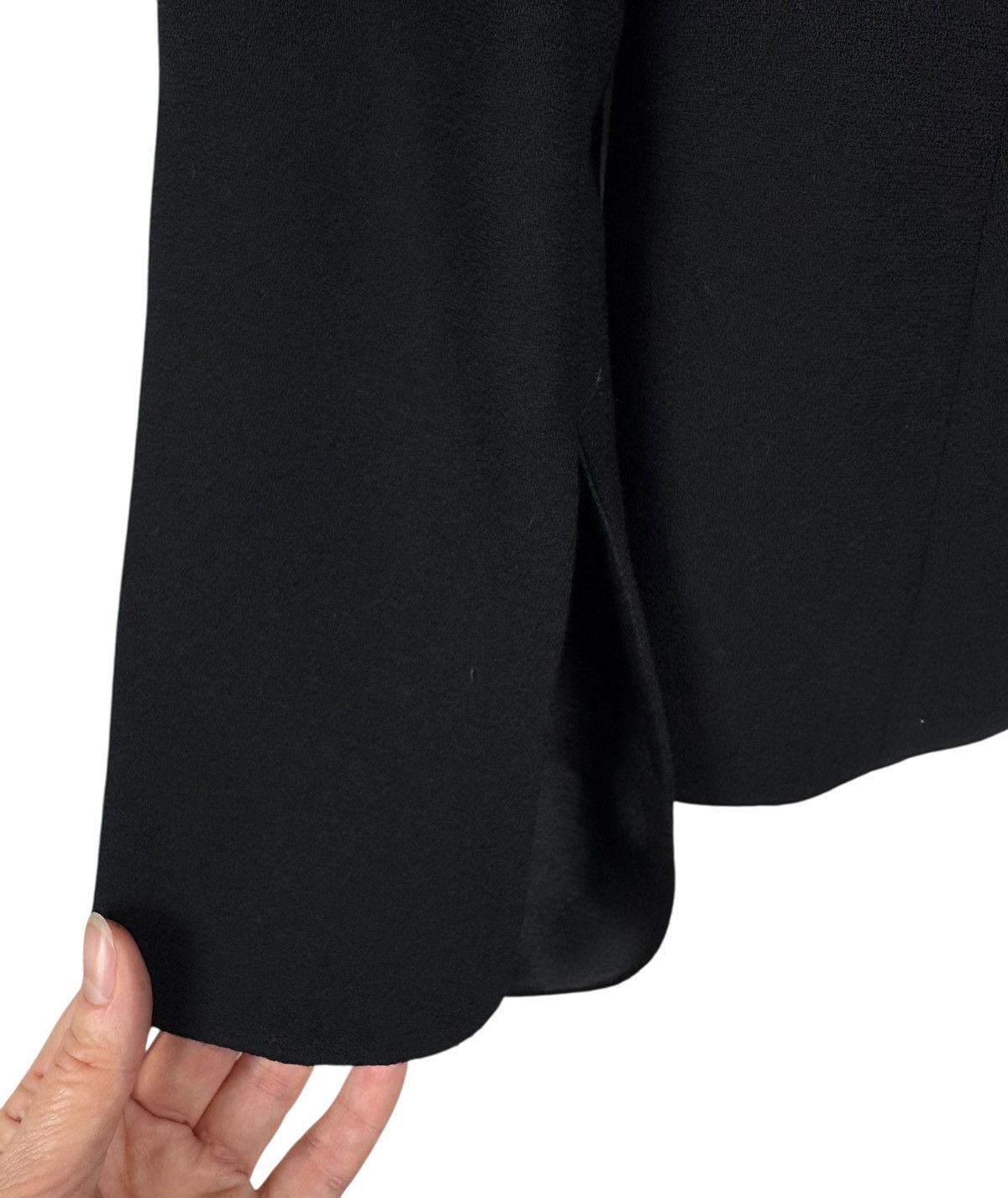 Escada Escada Lana Wool Blazer Silk Collar Satin size DE38 IT44 Size M / US 6-8 / IT 42-44 - 12 Thumbnail