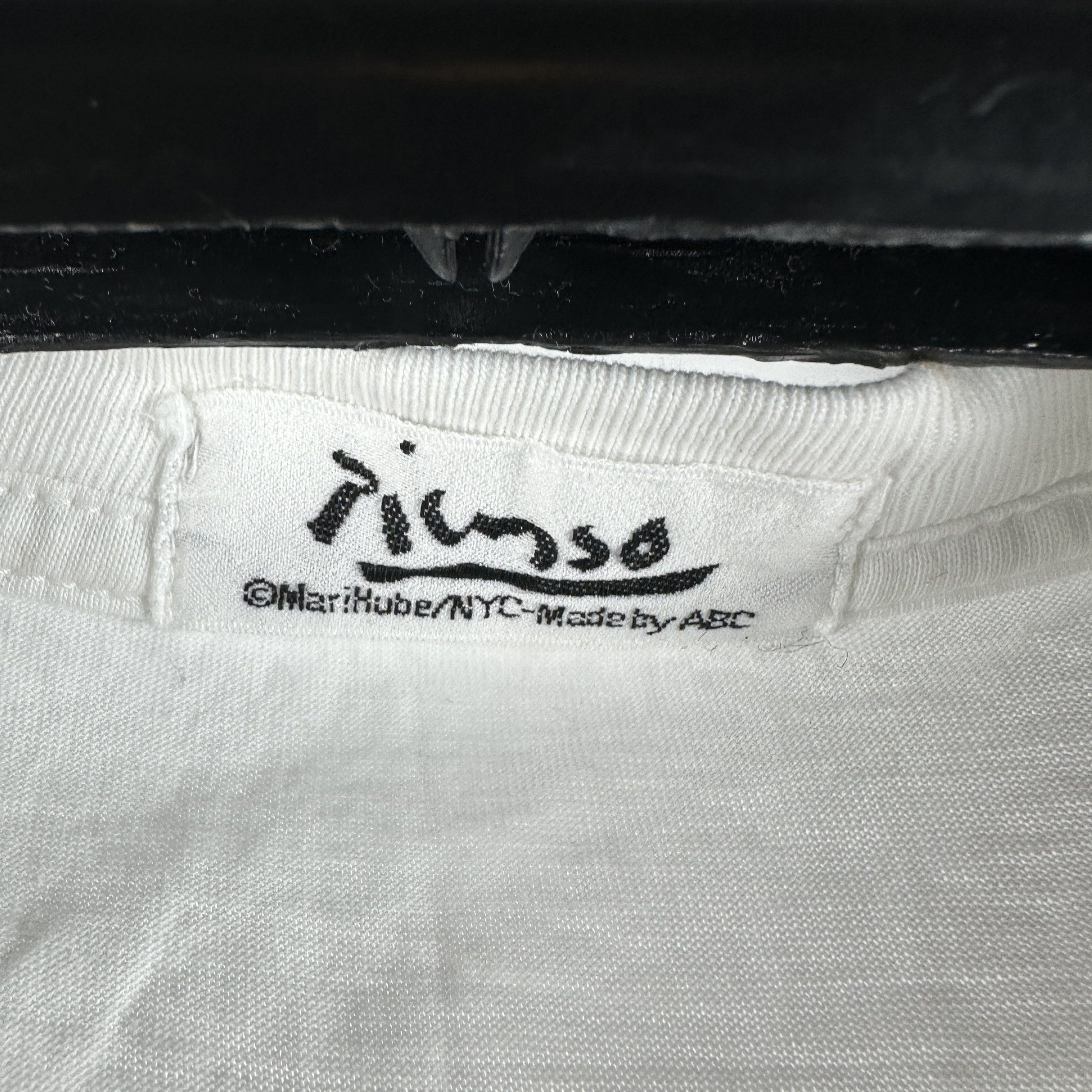 Vintage 90s Pablo PicassoTete Appuyee sur les Mains II Art T-Shirt Size US L / EU 52-54 / 3 - 3 Thumbnail