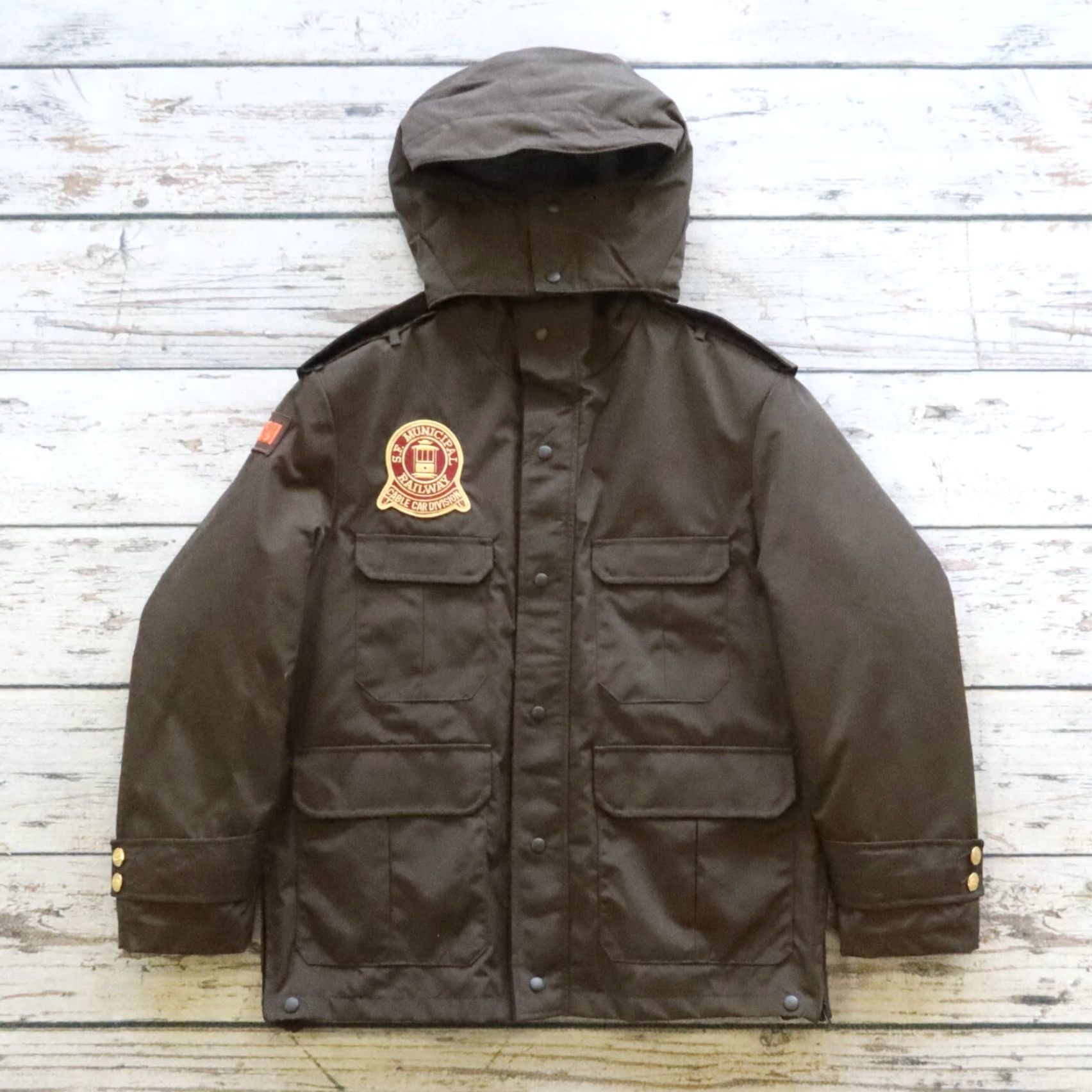 Vintage VINTAGE Blauer San Francisco Muni Gore Tex Work Jacket - Size M Brown Mens Jacket Size US M / EU 48-50 / 2 - 2 Thumbnail