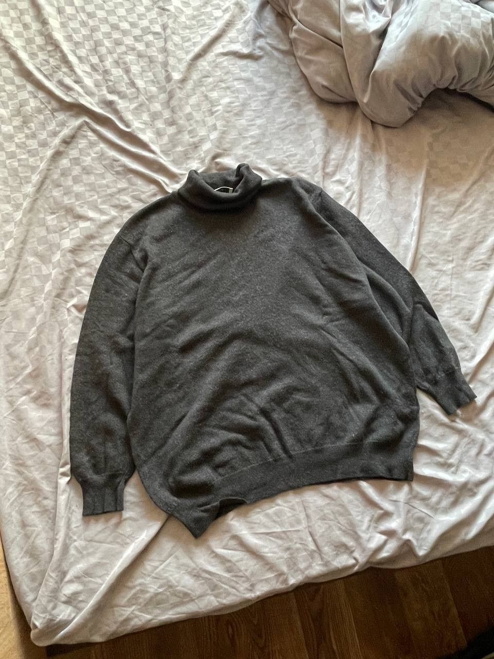 Fabiana Filippi Fabiana Filippi Wool Grey Sweater turtleneck Size L / US 10 / IT 46 - 2 Thumbnail