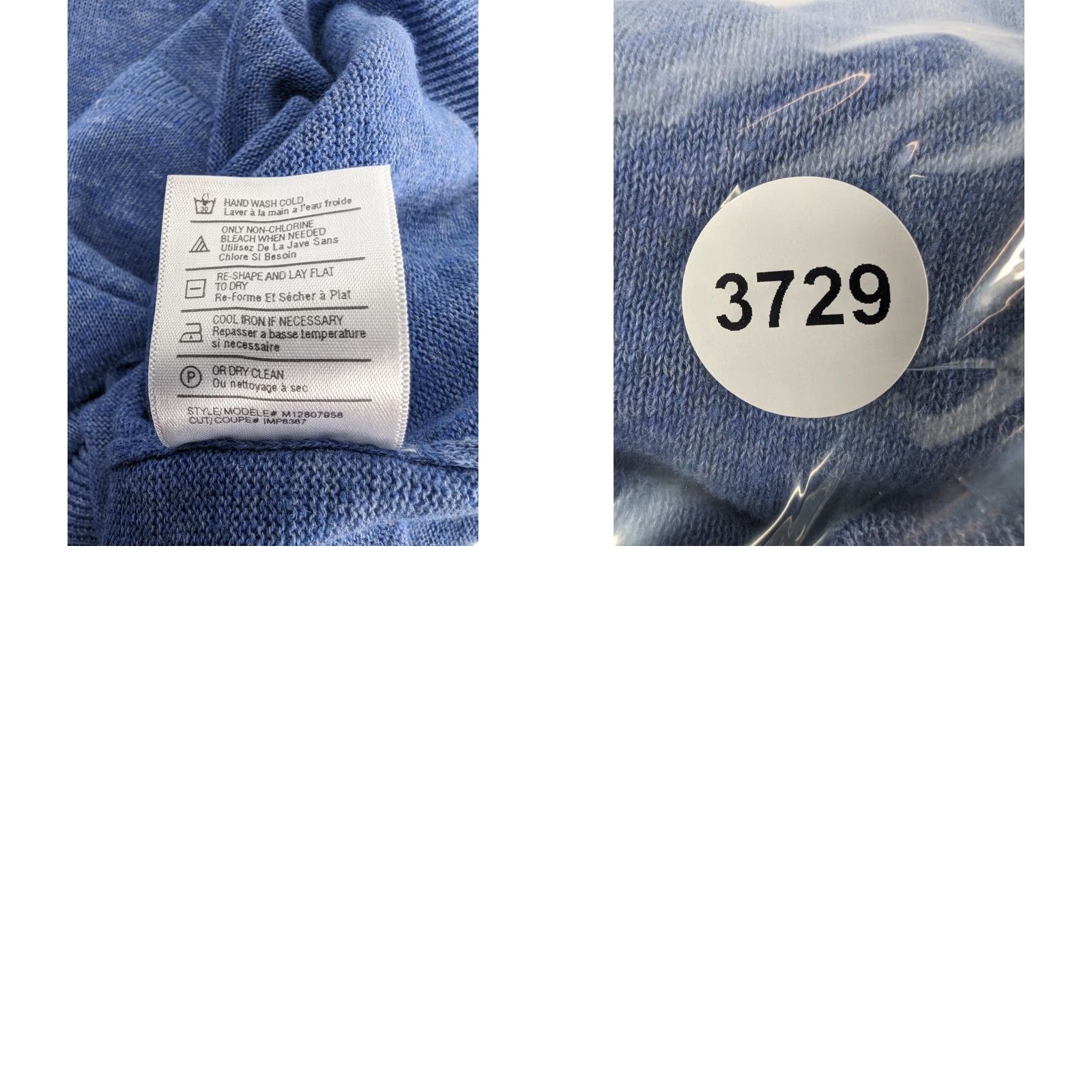 Vince Vince V-Neck Pocket Sweater Size XL Linen Classic Blue Long Sleeve Mens Pullover Knit Shirt Size US XL / EU 56 / 4 - 8 Thumbnail