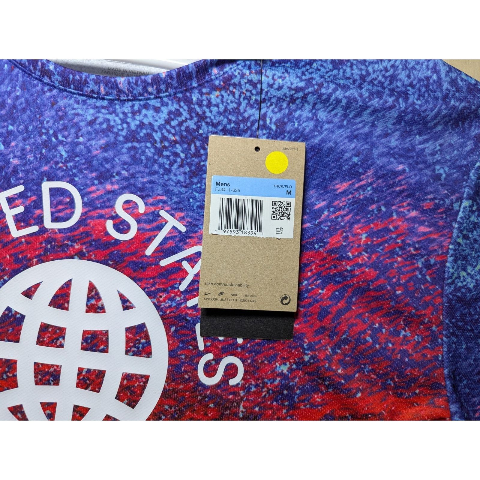 Nike Nike Men's Medium USA United States Track & Field Dri-FIT Size US M / EU 48-50 / 2 - 3 Thumbnail