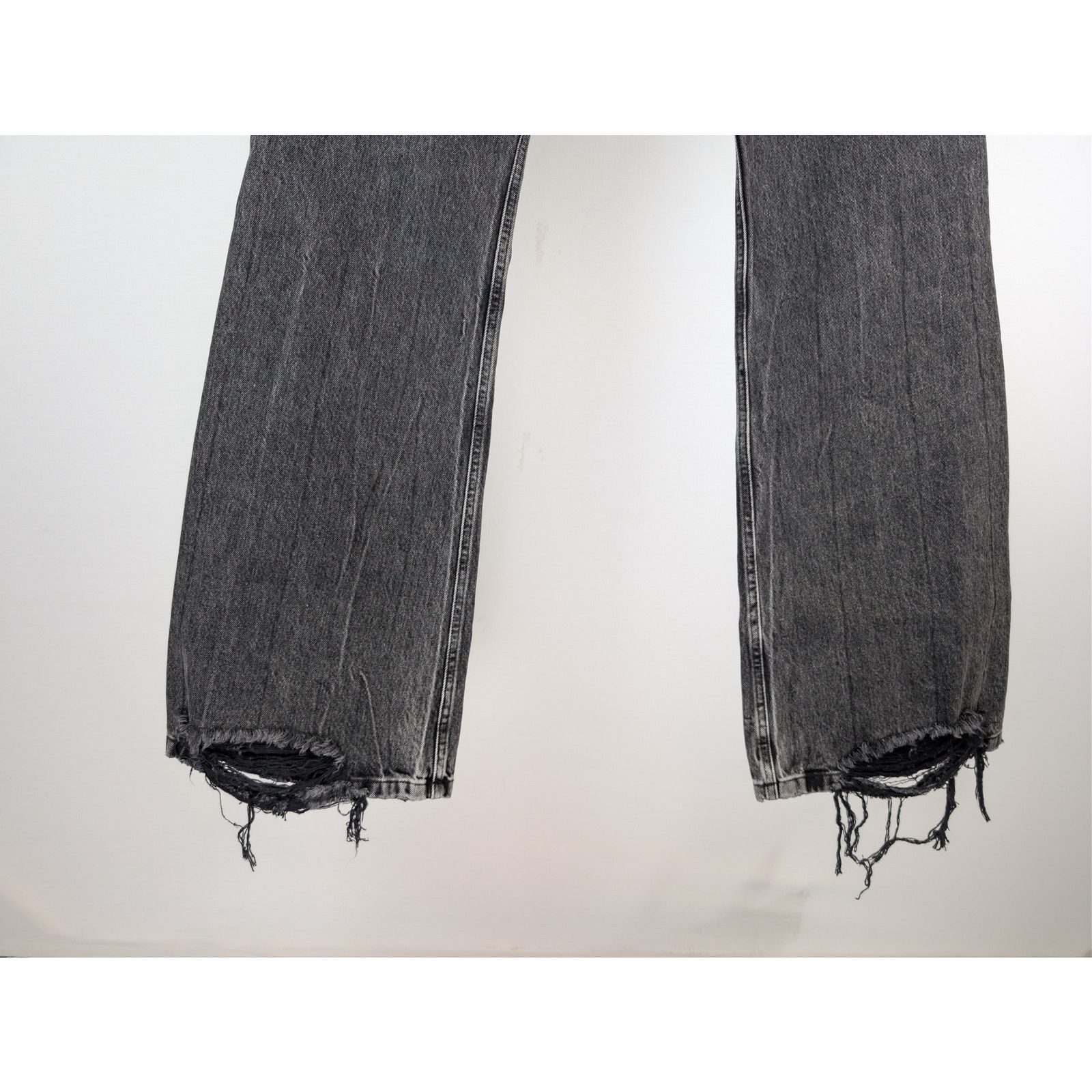 Balenciaga o1rshd1 Flared Pants 1090 Organic Japanese Denim in Noir Size US 30 / EU 46 - 12 Thumbnail