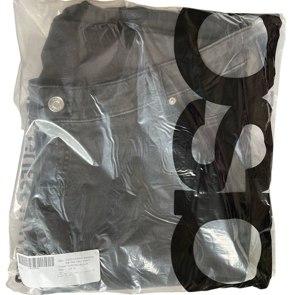 Asos Asos Washed Black Maternity Ultimate Skinny Jeans, US12 Size 34" / US 12 / IT 48 - 6 Thumbnail