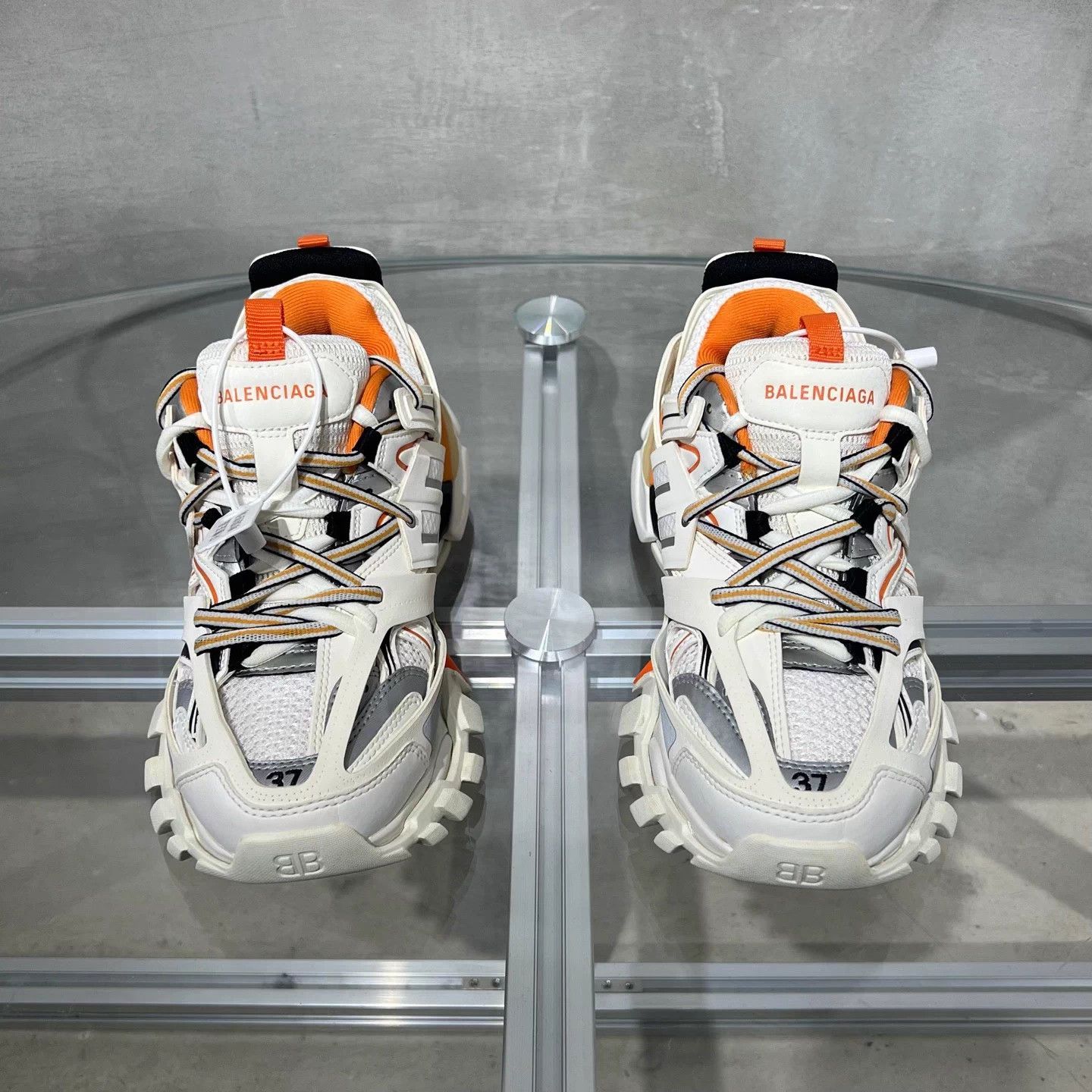 BLCG White Orange Dad Shoe 37 EU