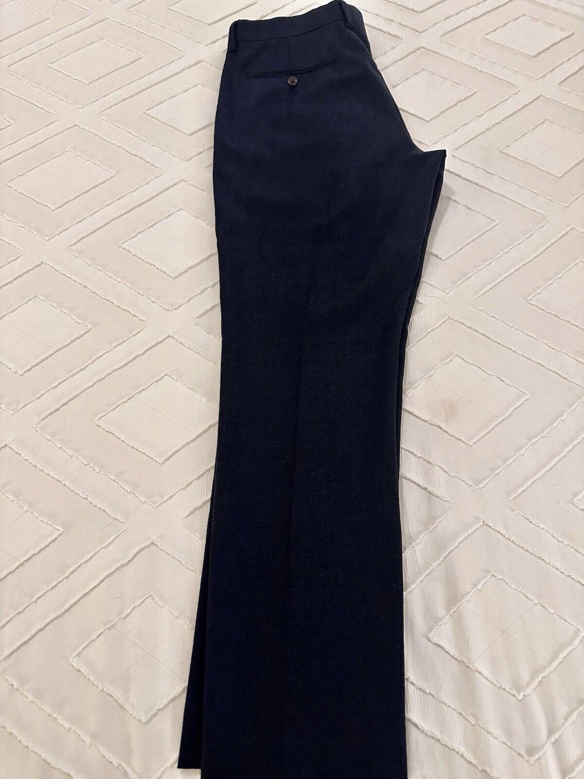 J.Crew J. CREW Bowery Slim Fit 100% Wool Navy Dress Pants Size US 34 / EU 50 - 3 Thumbnail